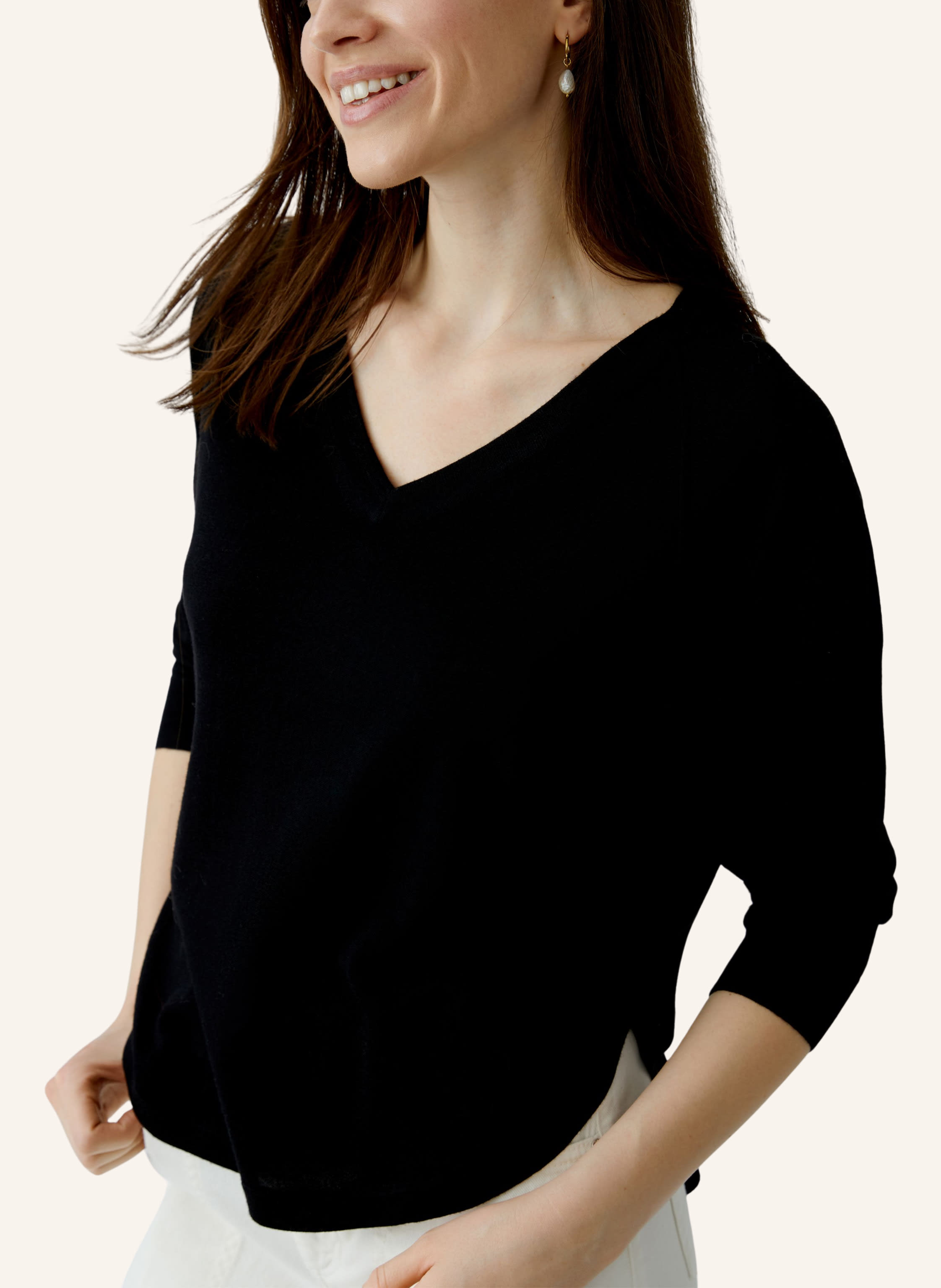 Thumbnail - Oui Pullover schwarz