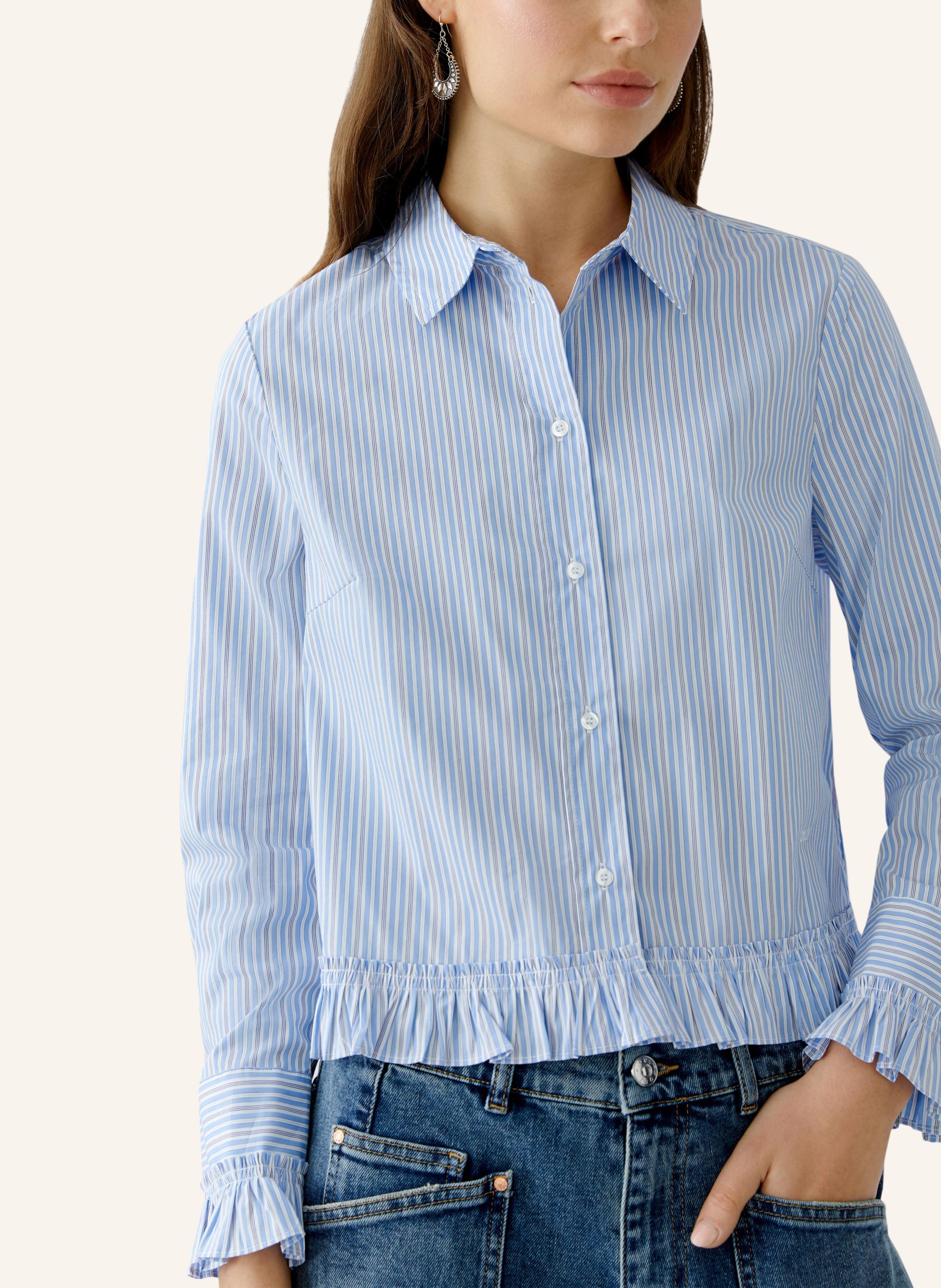 Thumbnail - Oui Bluse blau