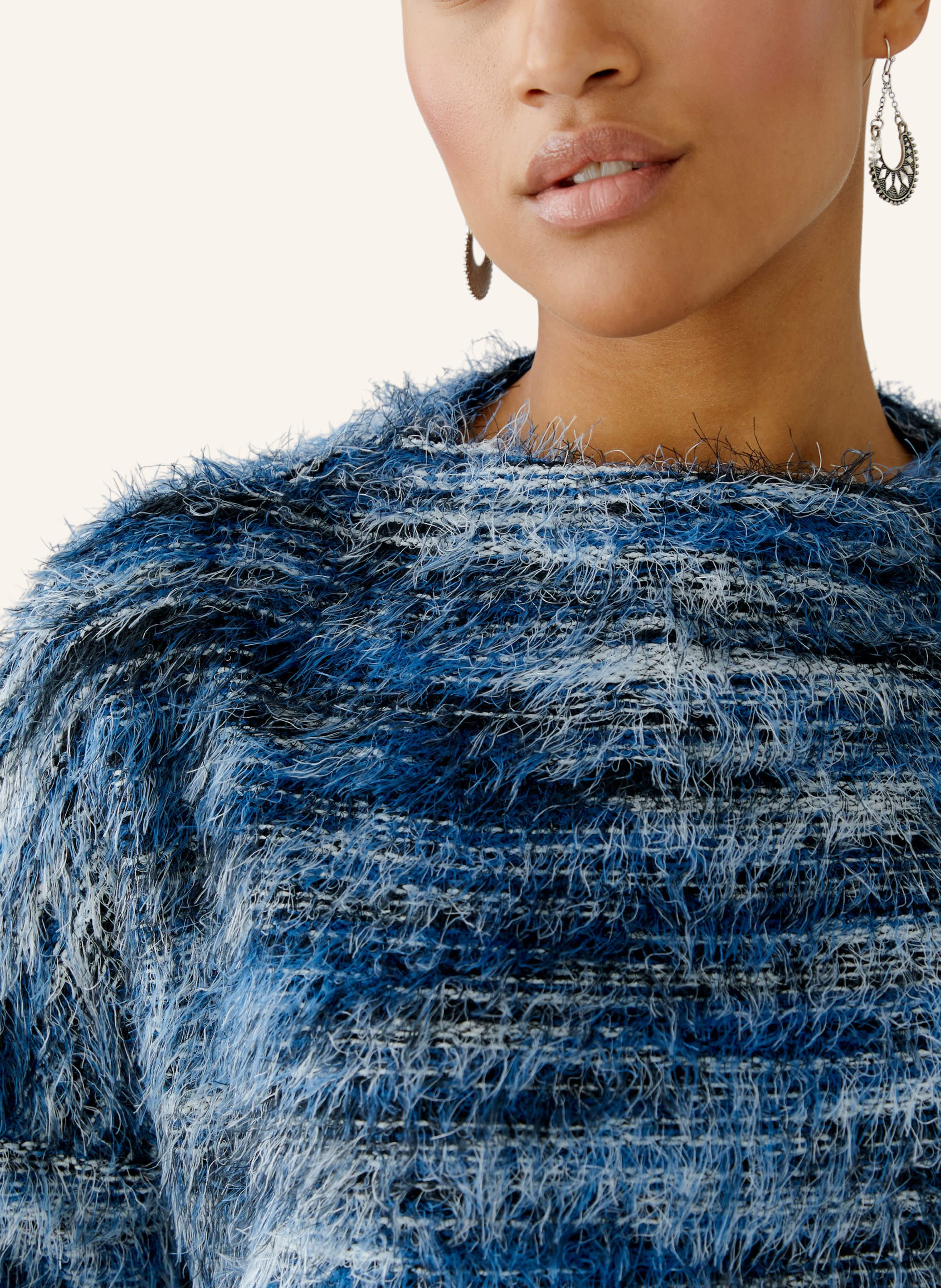 Thumbnail - Oui Sweatshirt blau