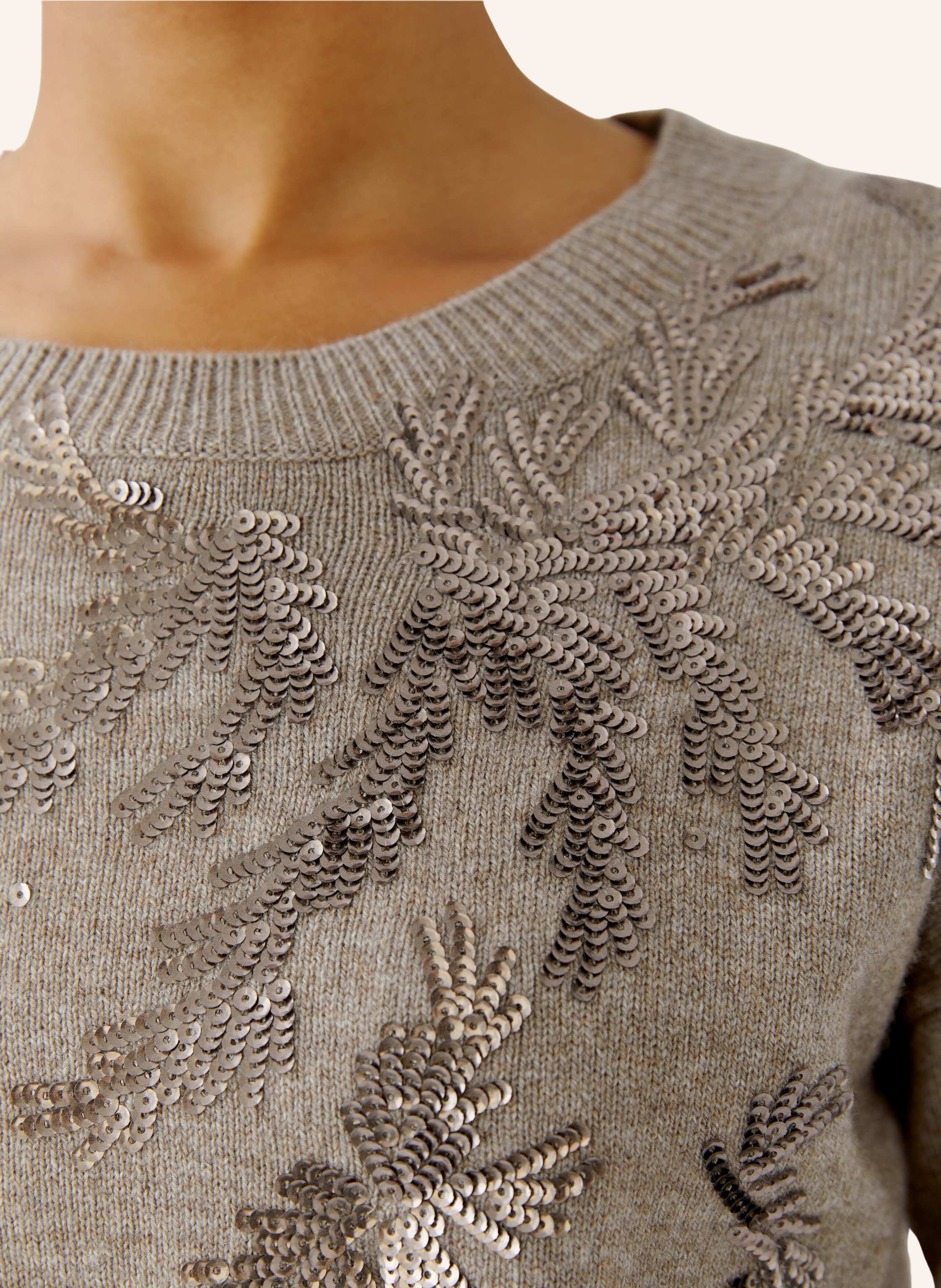 Thumbnail - Oui Pullover beige