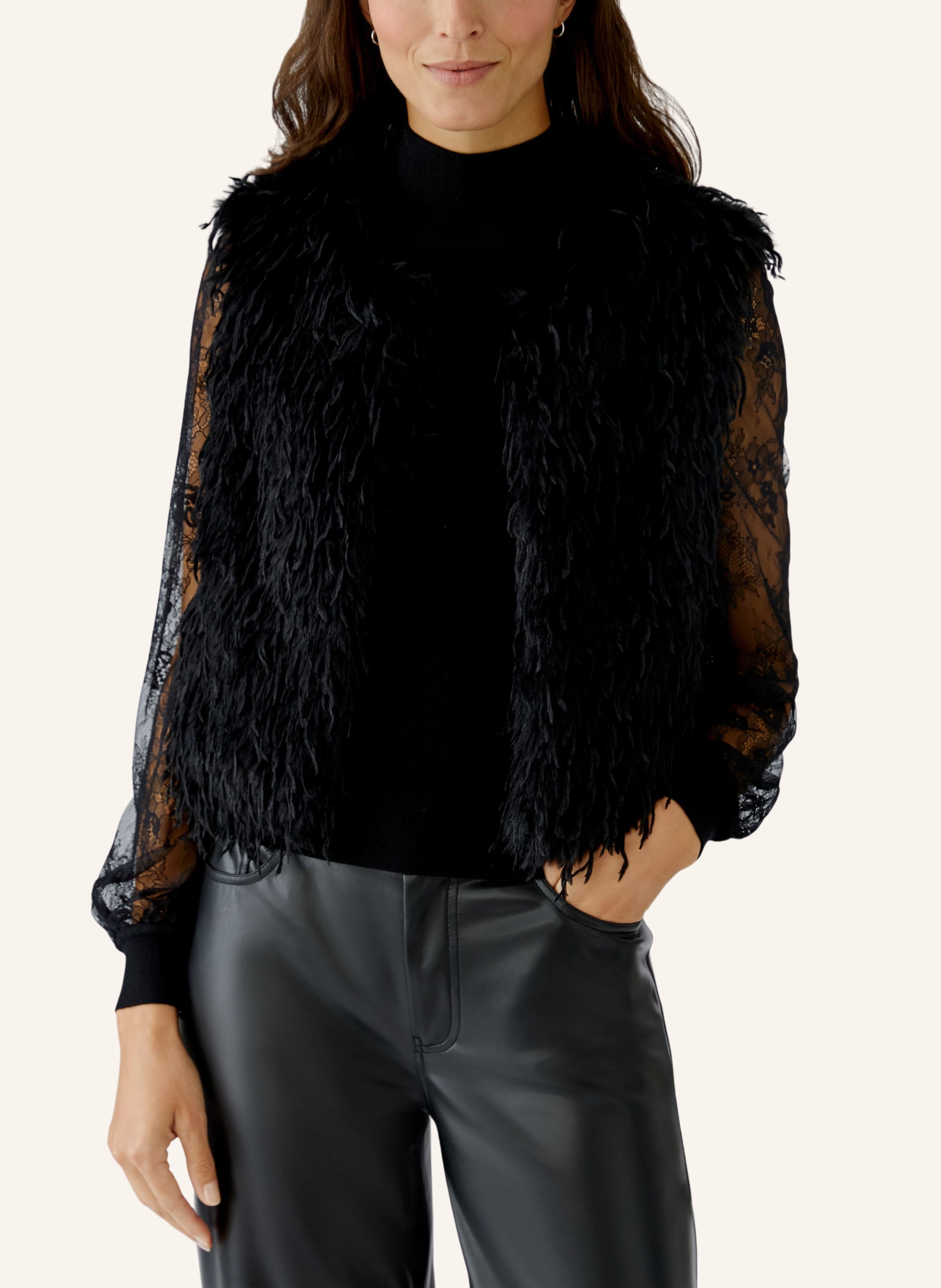 Thumbnail - Oui Weste schwarz