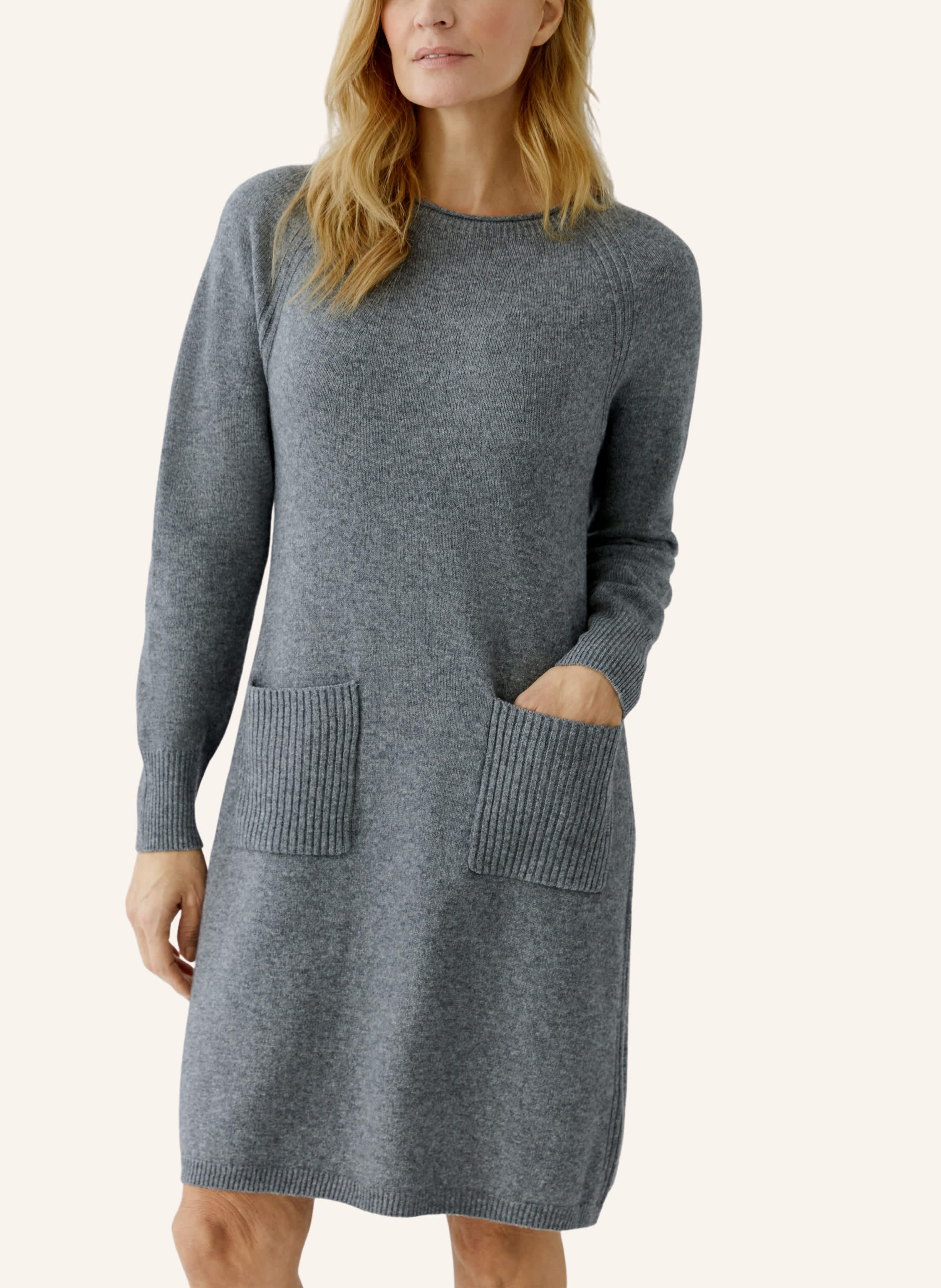 Thumbnail - Oui Kleid grau