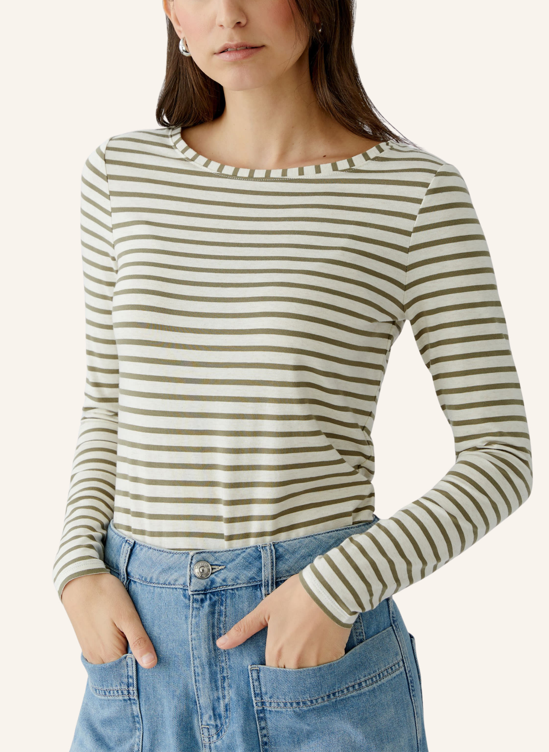 Thumbnail - Oui Longsleeve weiss