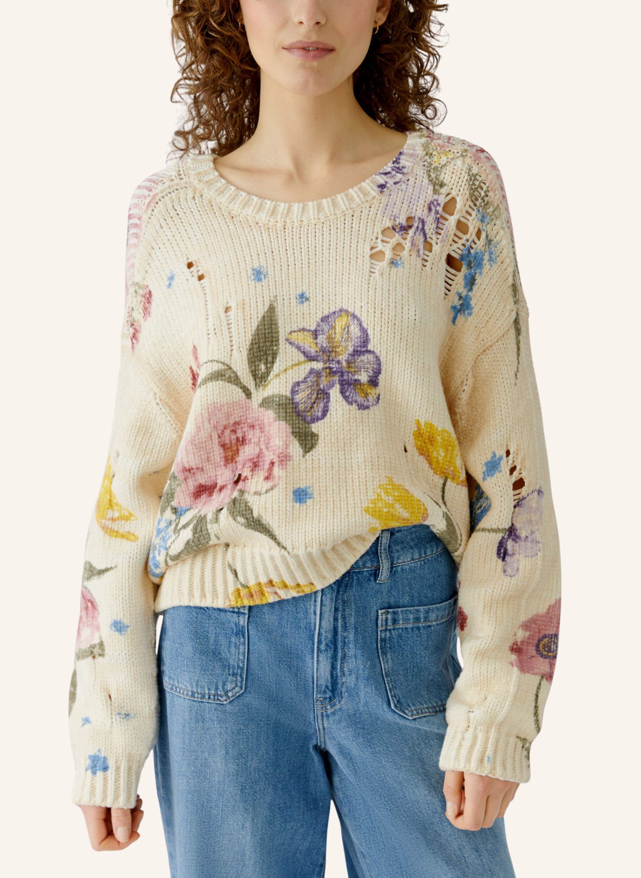 Thumbnail - Oui Pullover weiss