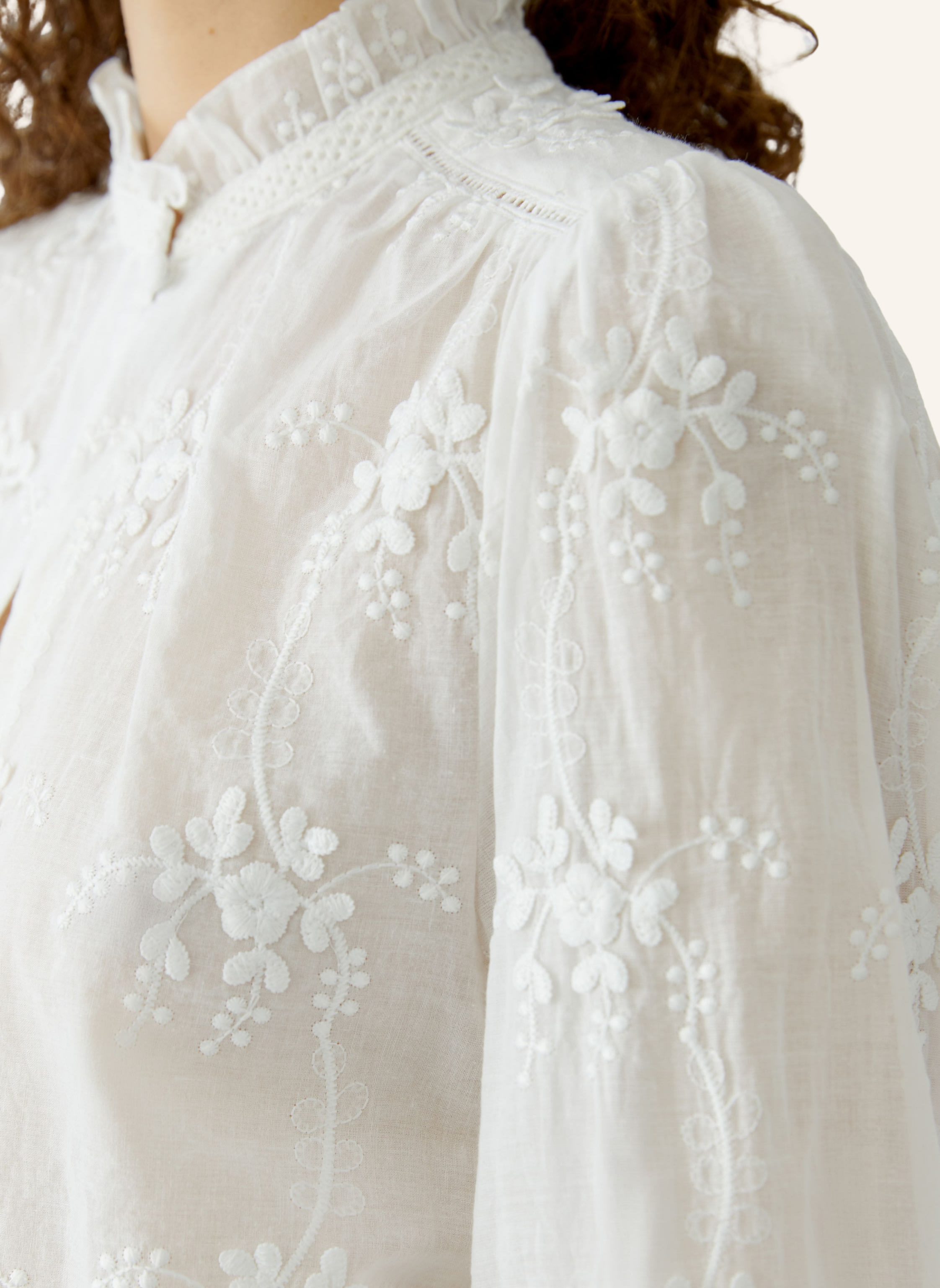 Thumbnail - Oui Bluse weiss