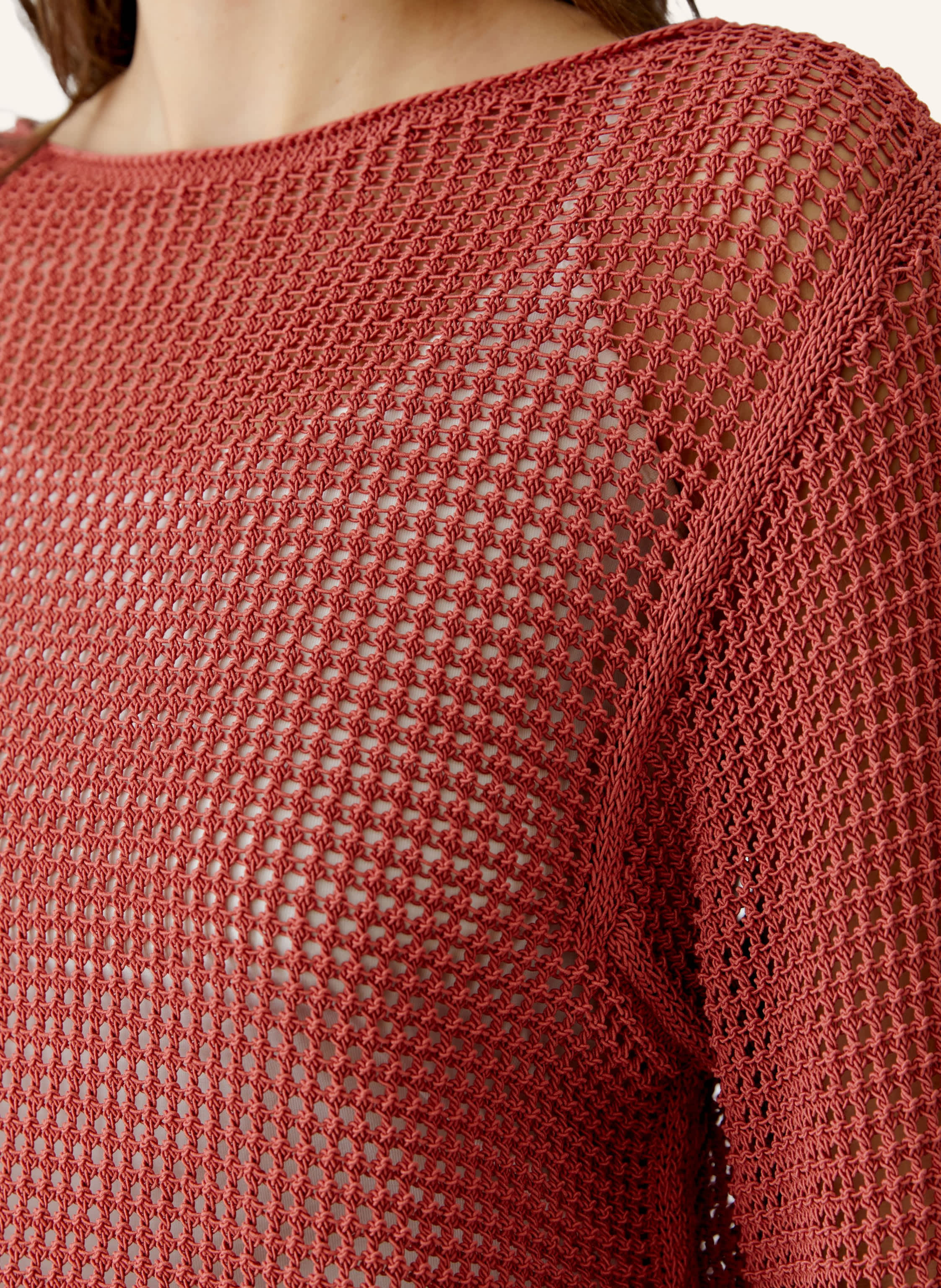 Thumbnail - Oui Pullover rot