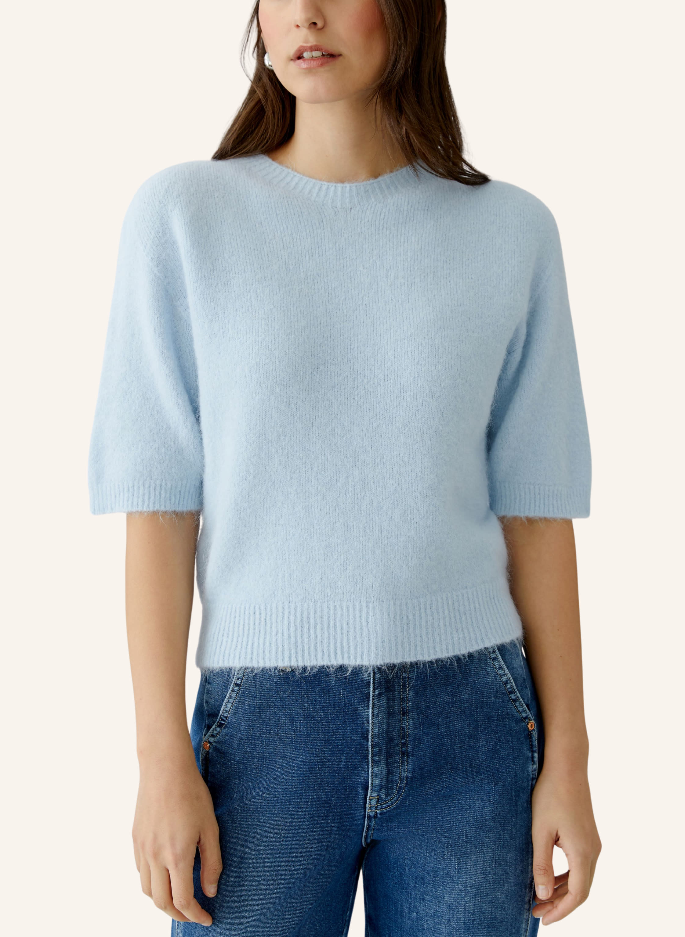 Thumbnail - Oui Pullover blau