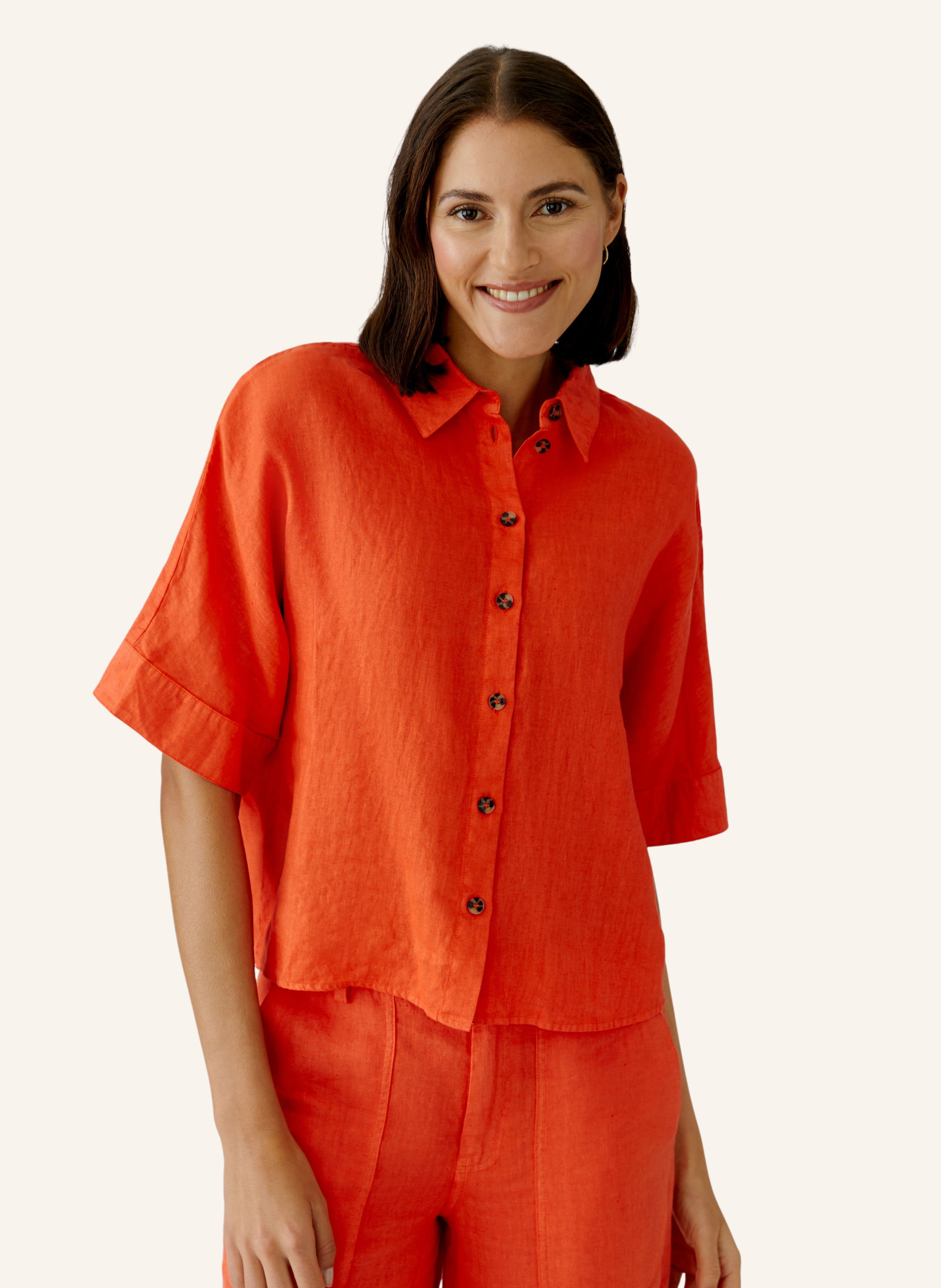 Thumbnail - Oui Bluse orange