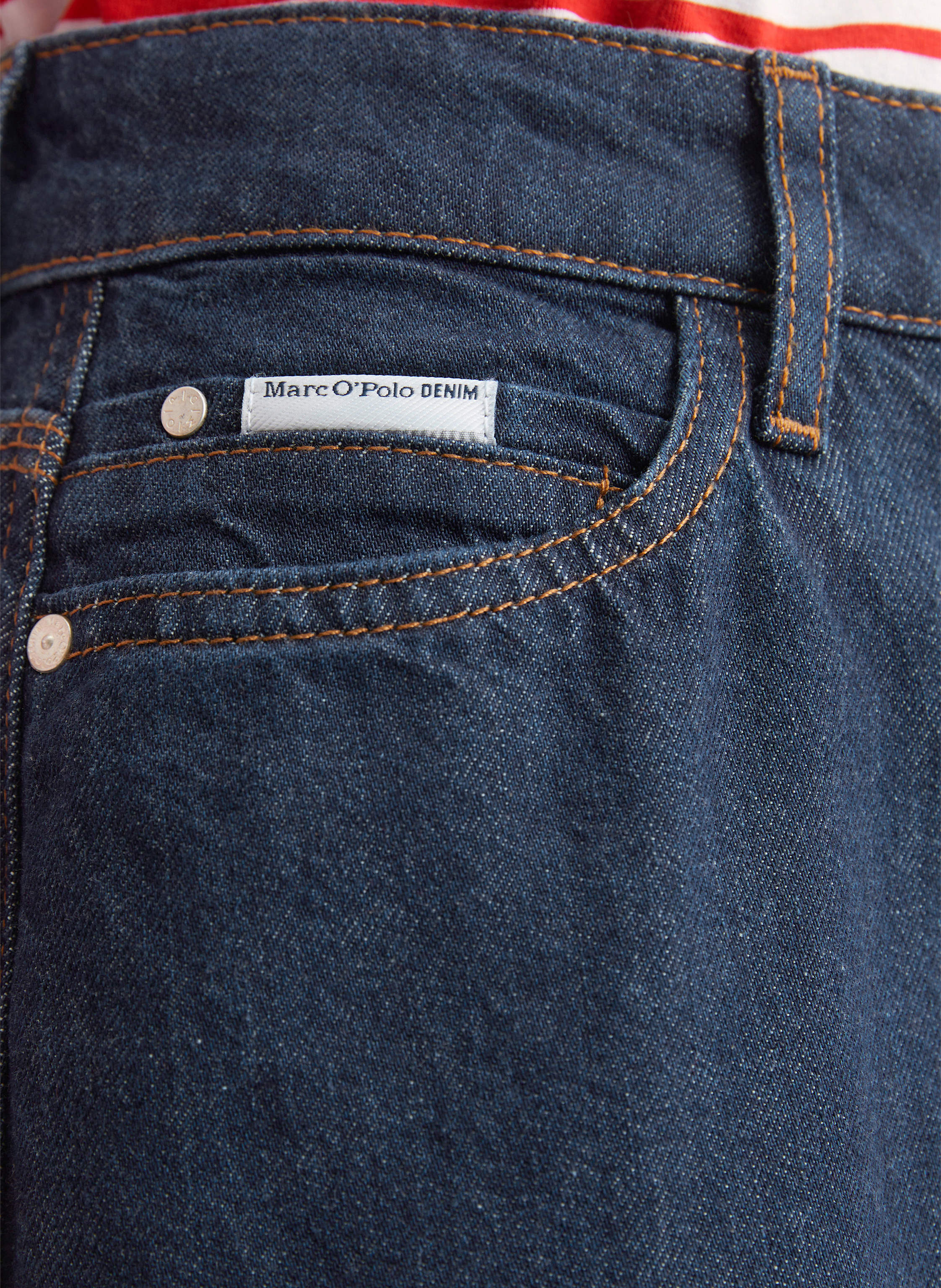 Thumbnail - Marc O'polo Denim Maxi-Jeansrock blau