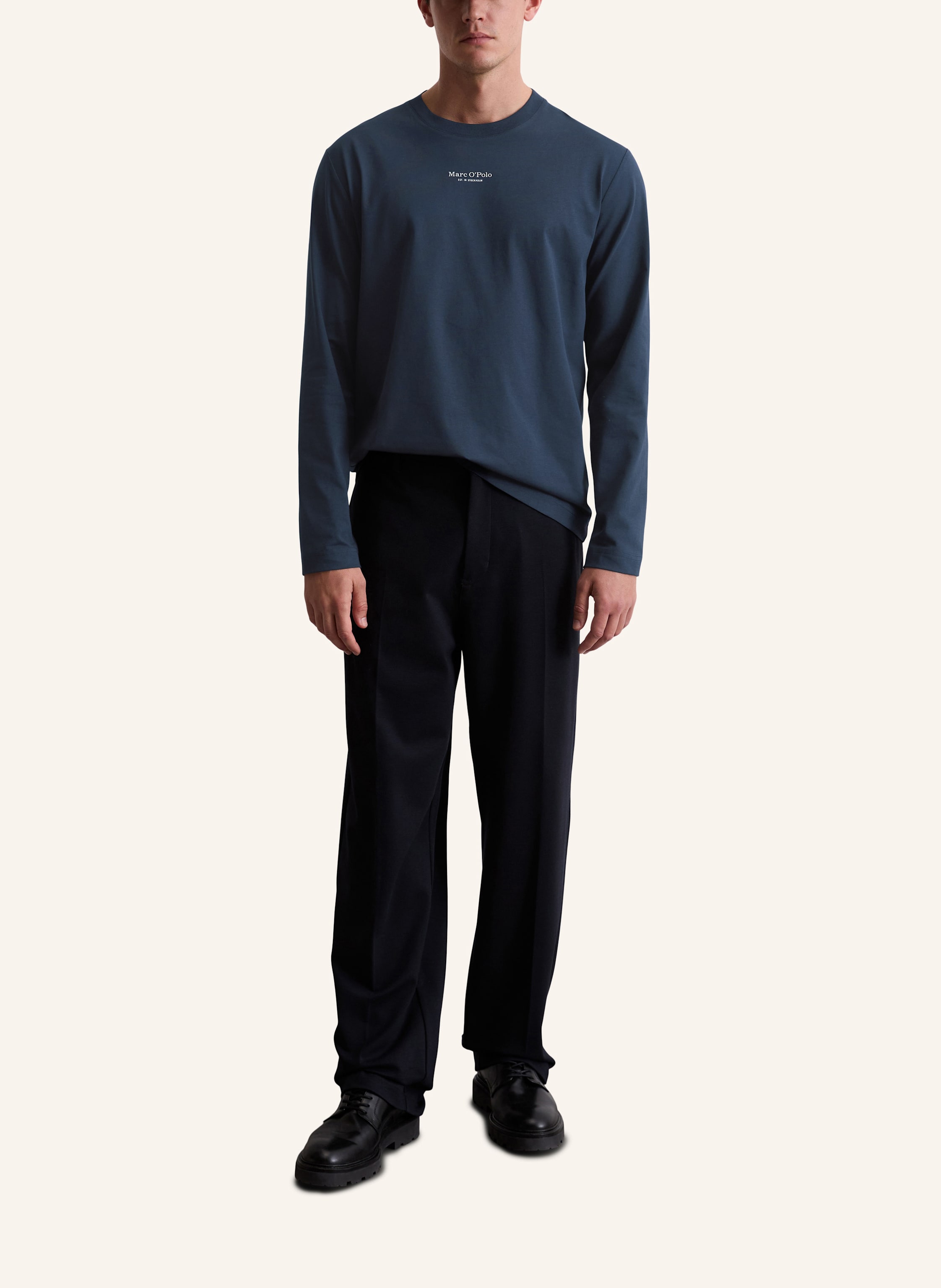 Thumbnail - Marc O'polo Langarm-Shirt blau