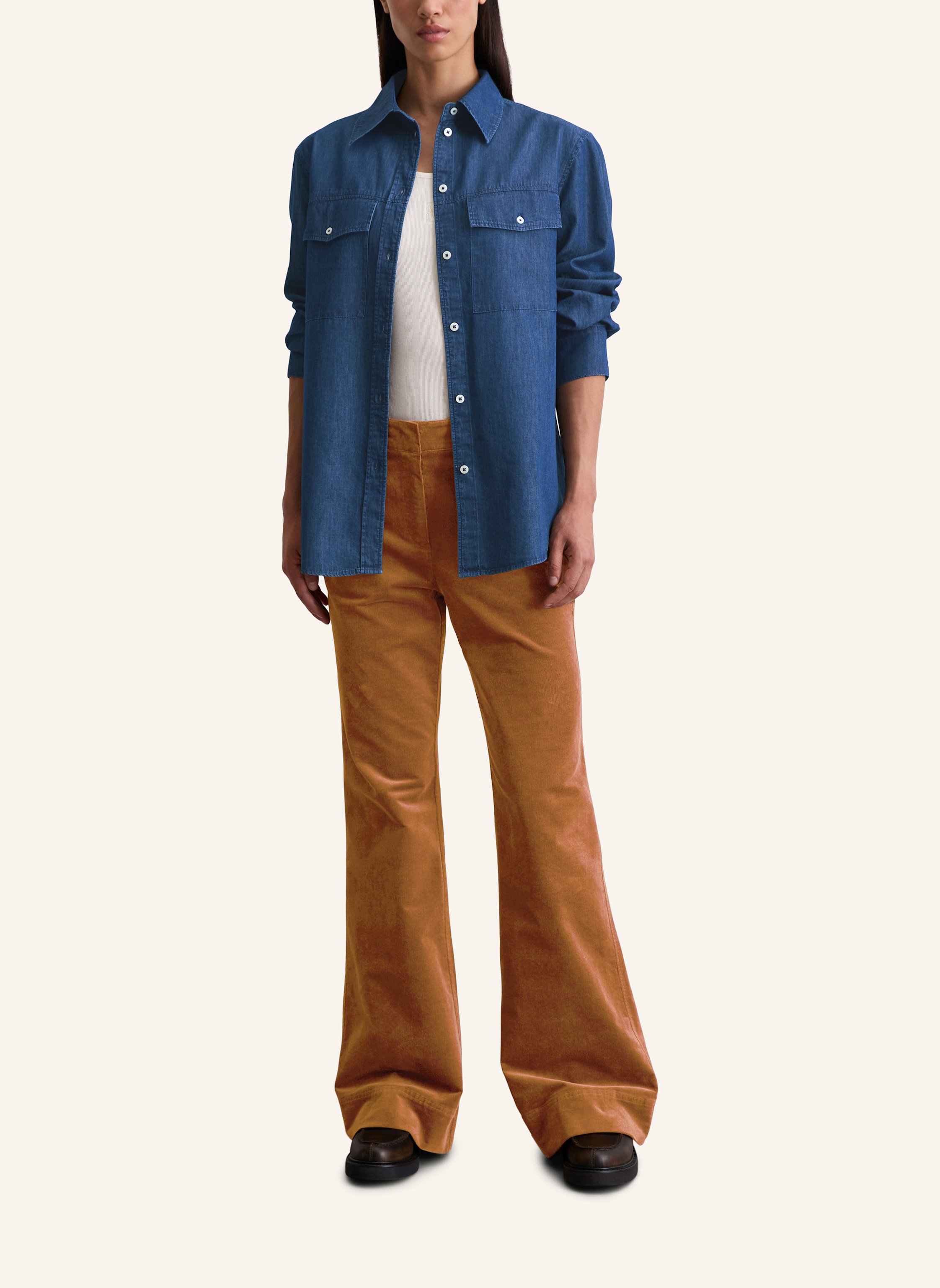 Thumbnail - Marc O'polo Jeansbluse blau