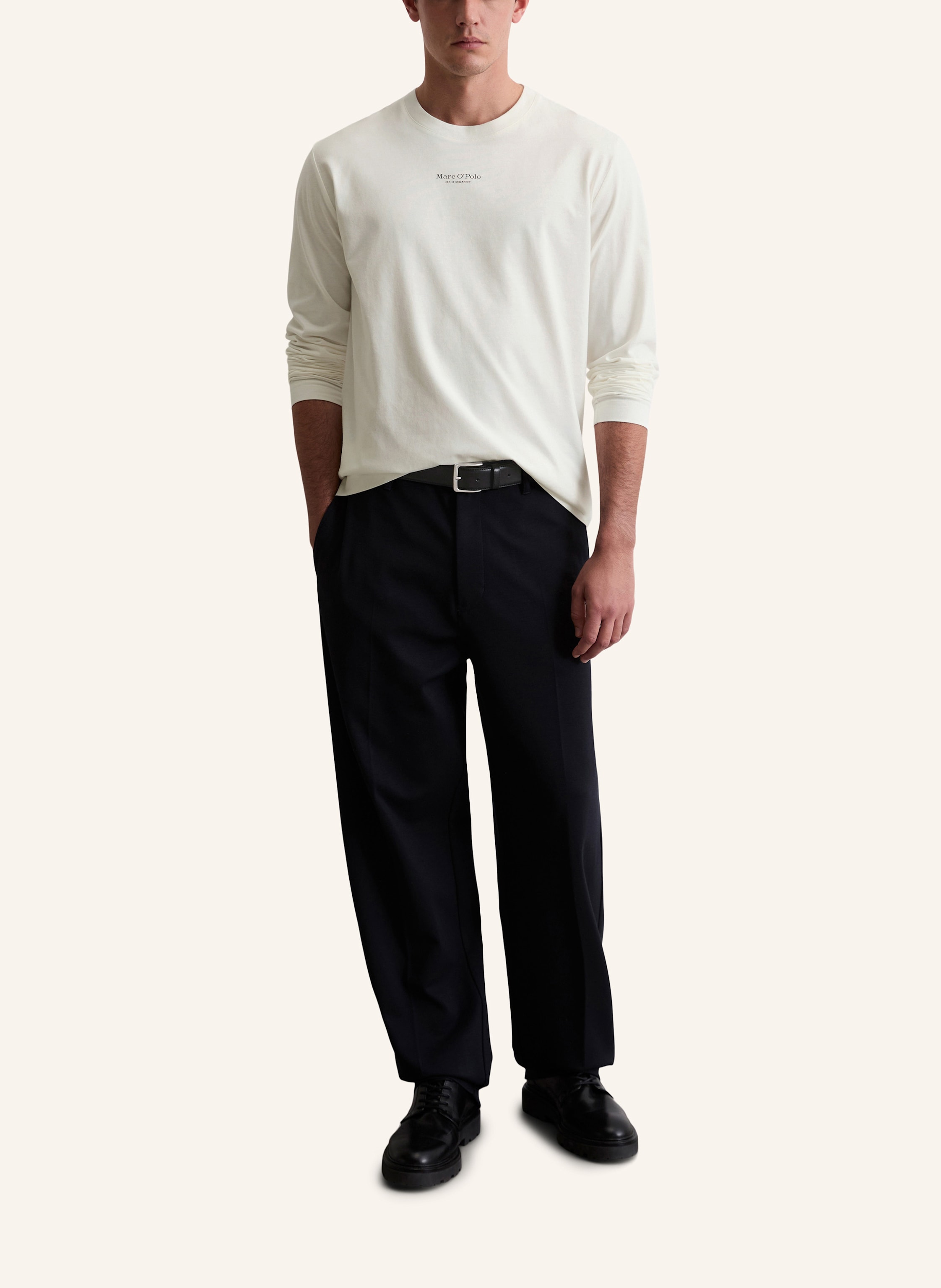 Thumbnail - Marc O'polo Langarm-Shirt weiss