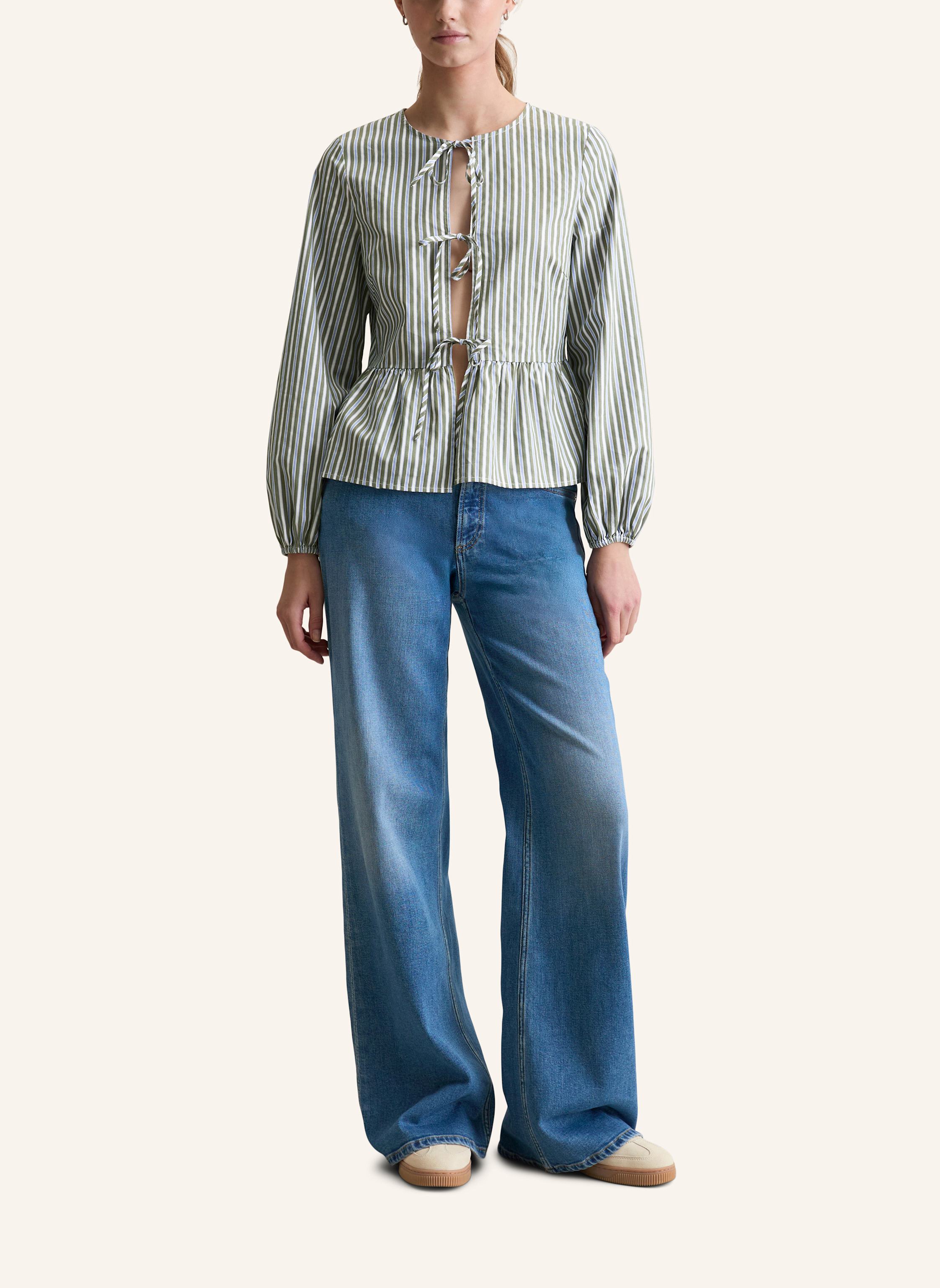 Thumbnail - Marc O'polo Denim Streifenbluse gruen