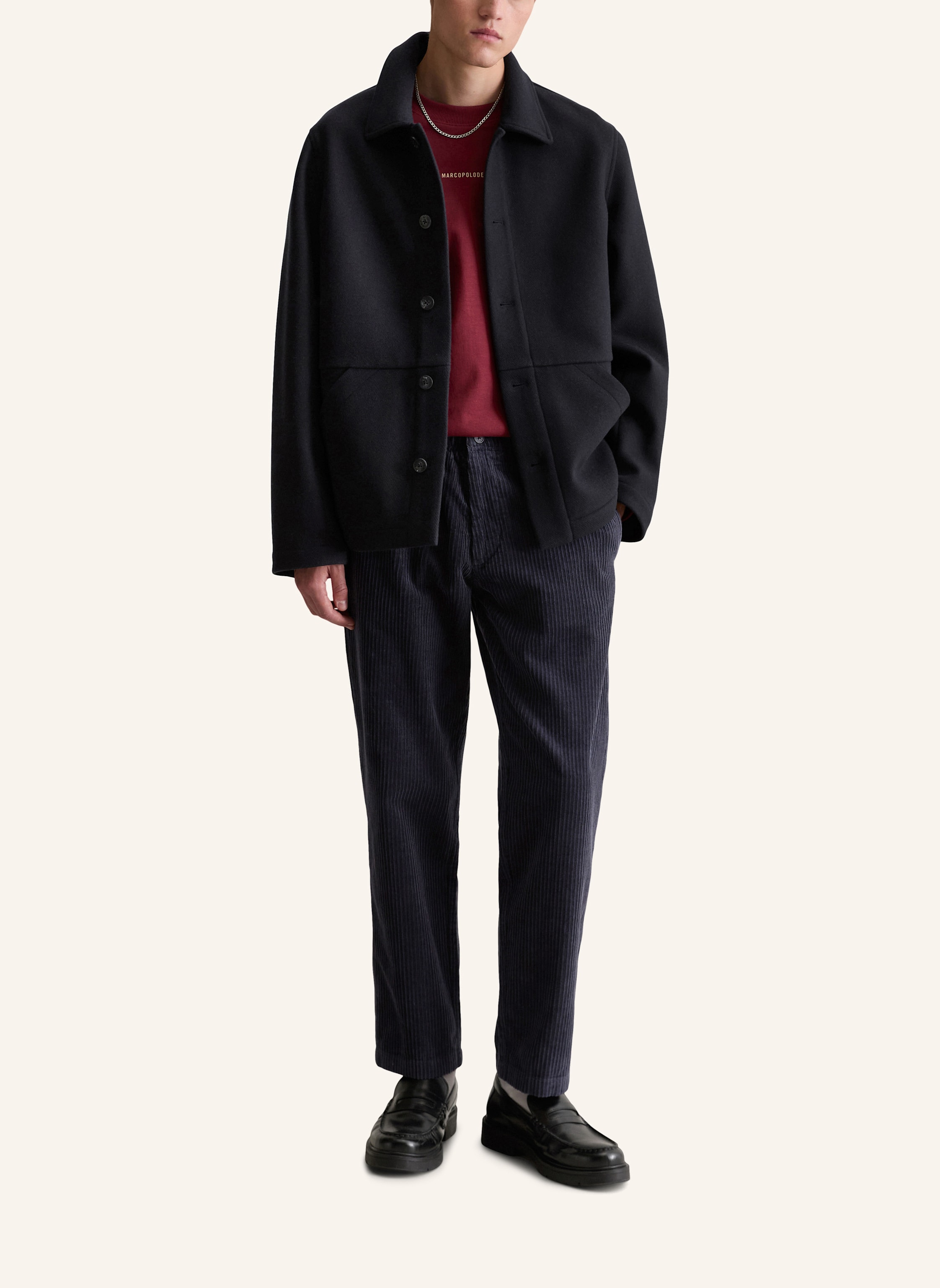 Thumbnail - Marc O'polo Denim Wollemischjacke blau