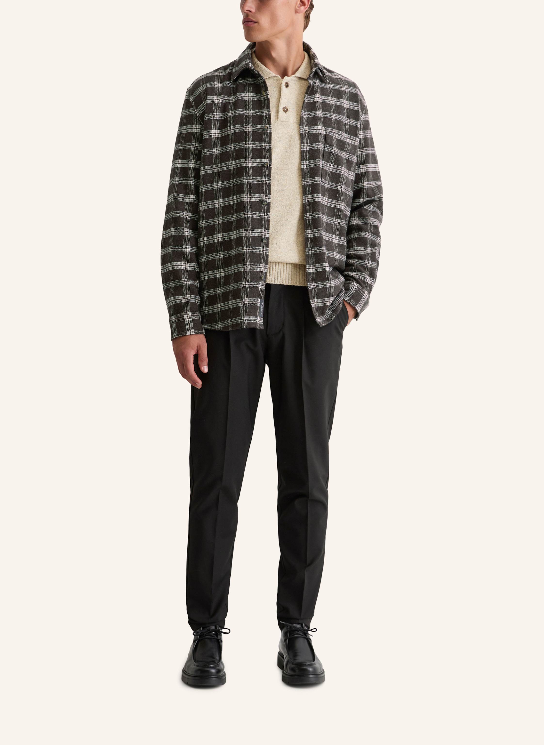 Thumbnail - Marc O'polo Flanellhemd Regular Fit schwarz