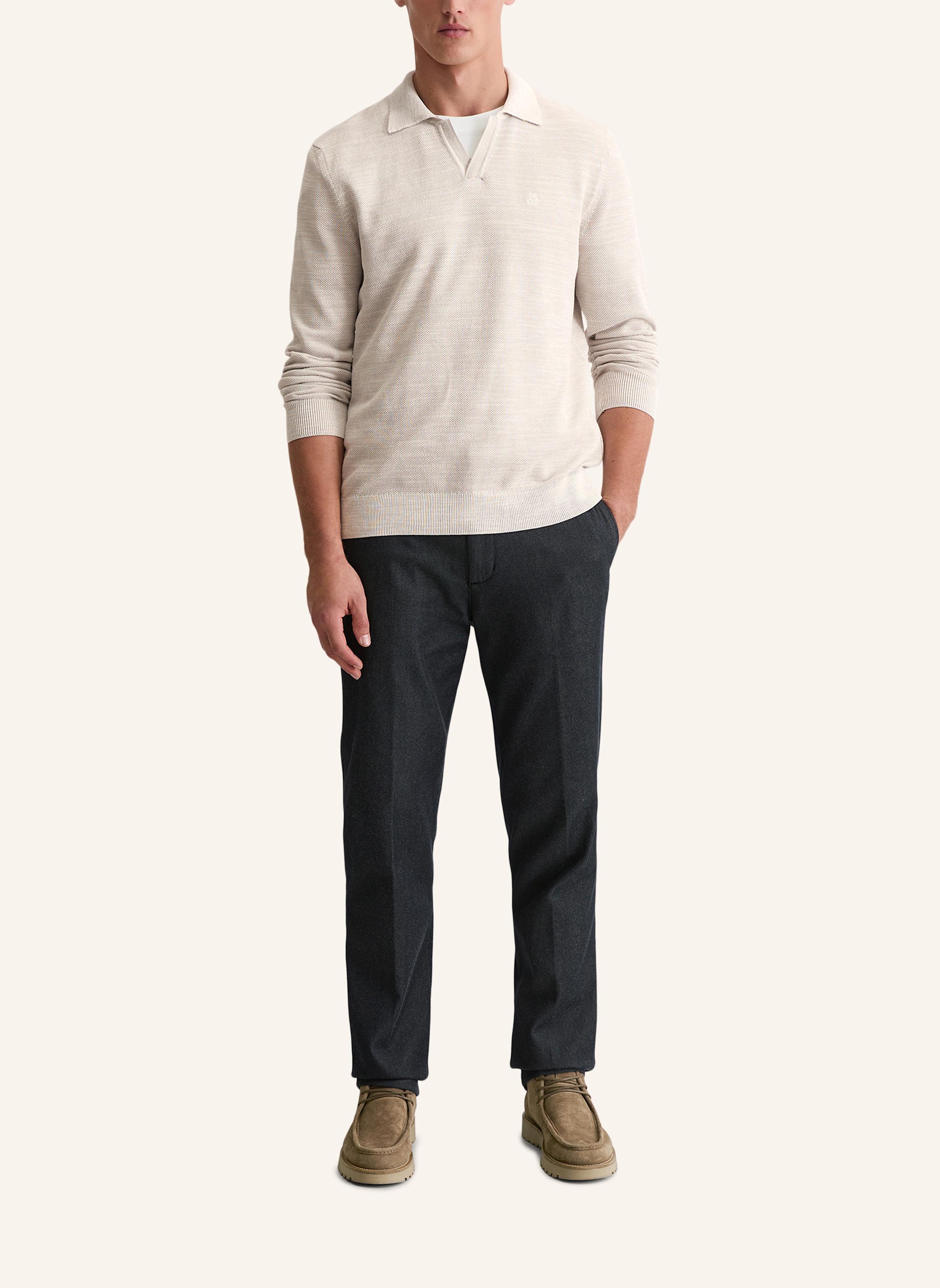 Thumbnail - Marc O'polo Strick-Poloshirt beige