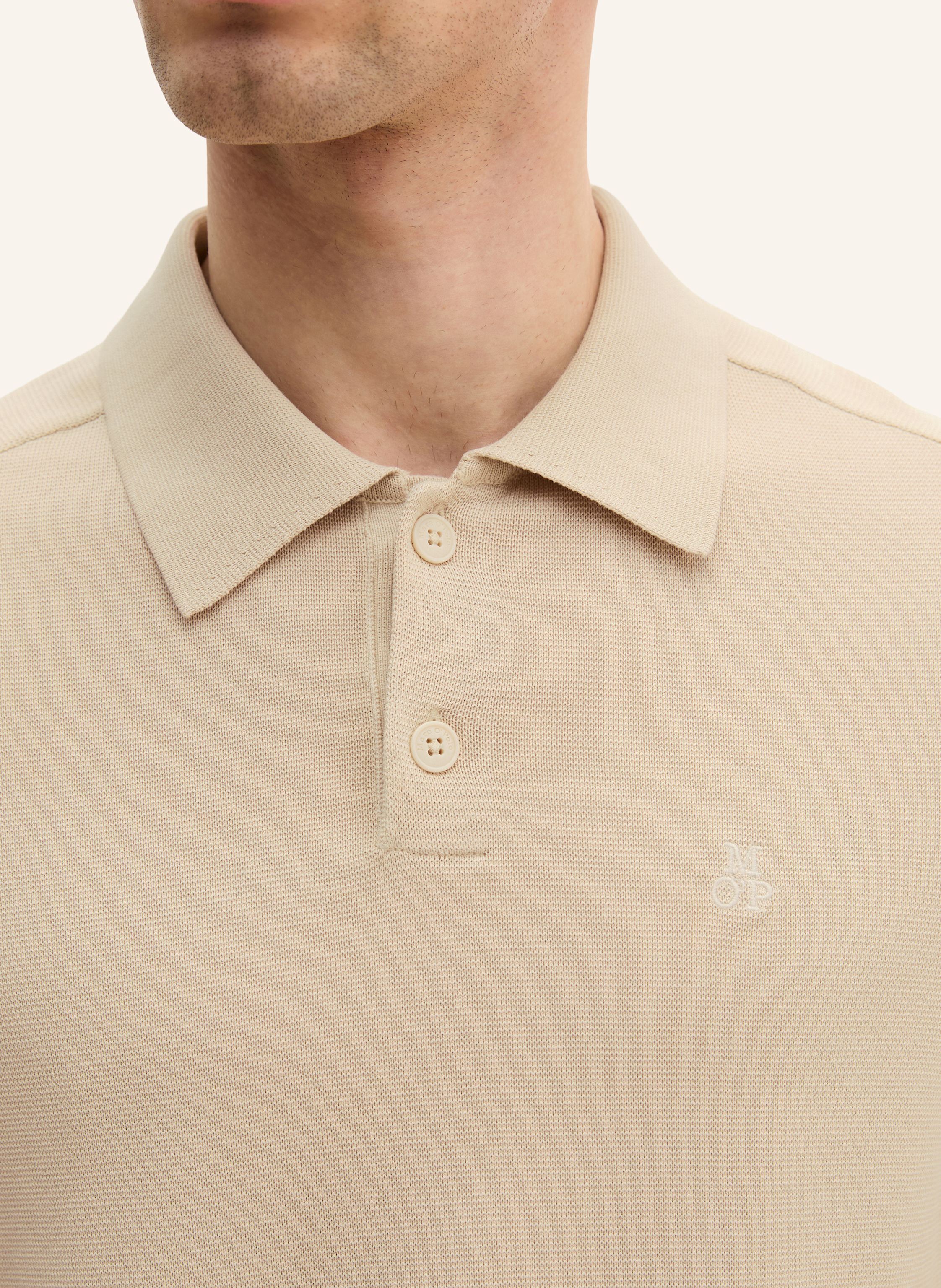 Thumbnail - Marc O'polo Strick-Poloshirt beige