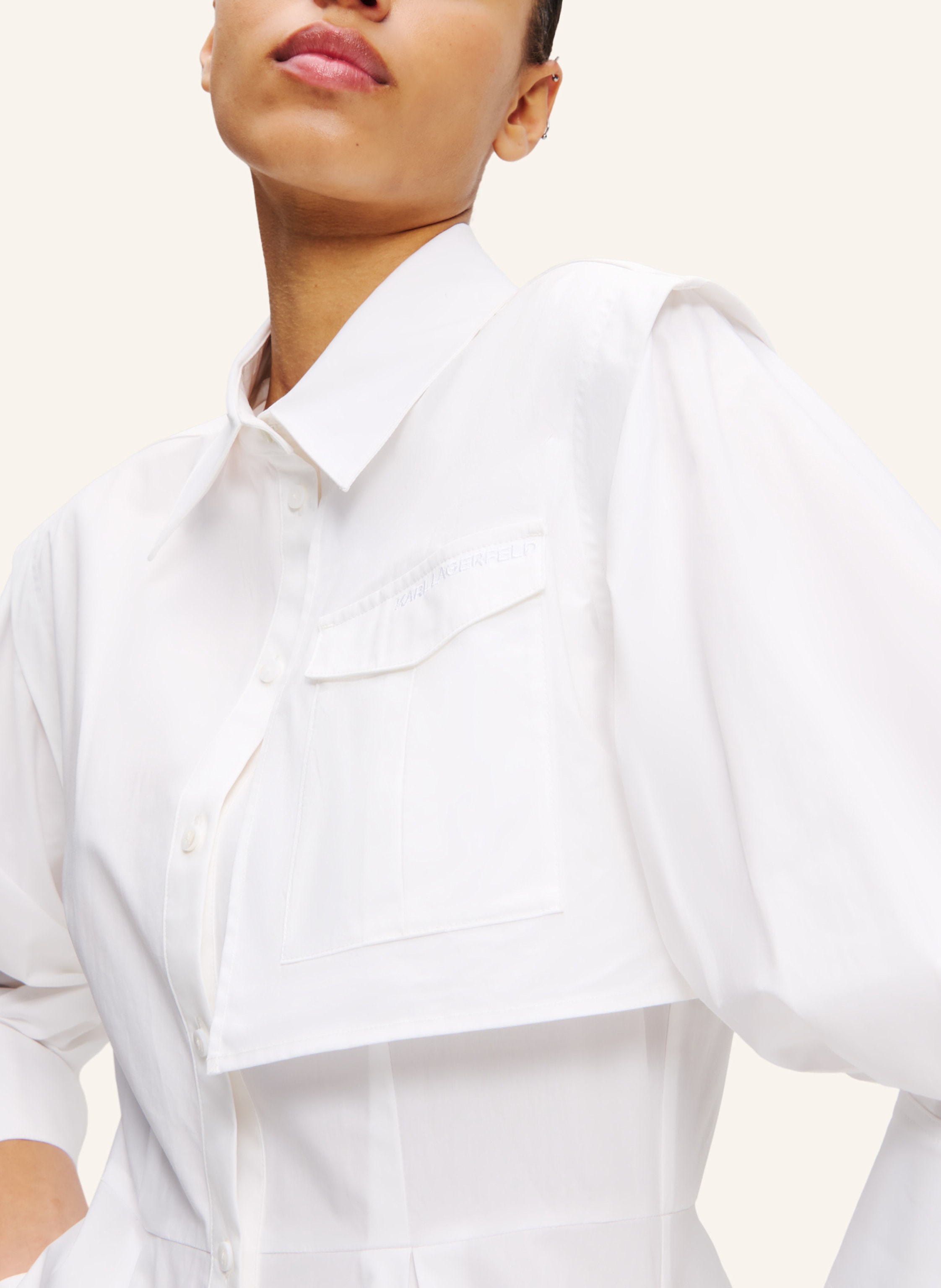 Thumbnail - Karl Lagerfeld Kleid weiss