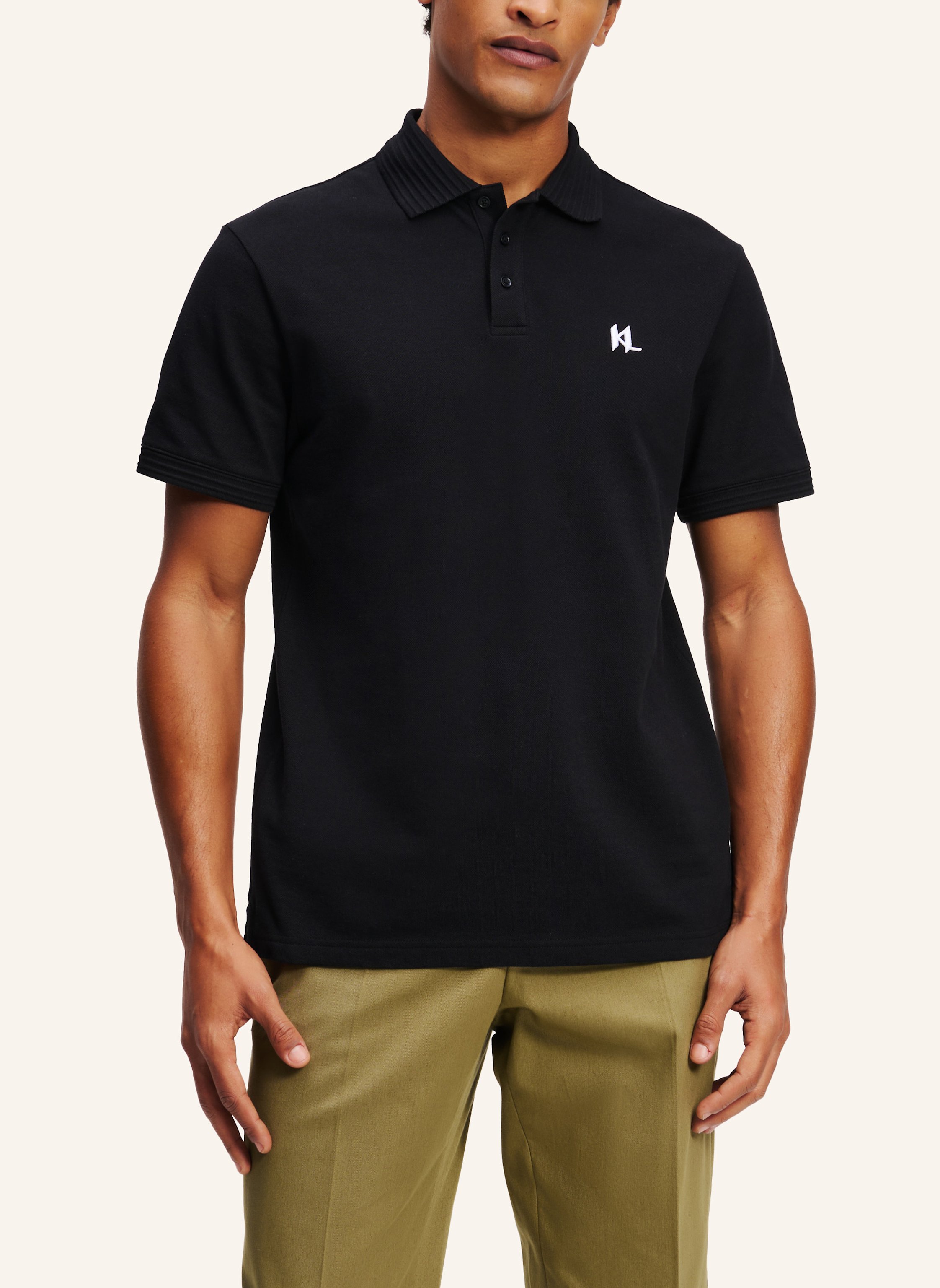 Thumbnail - Karl Lagerfeld Poloshirt schwarz