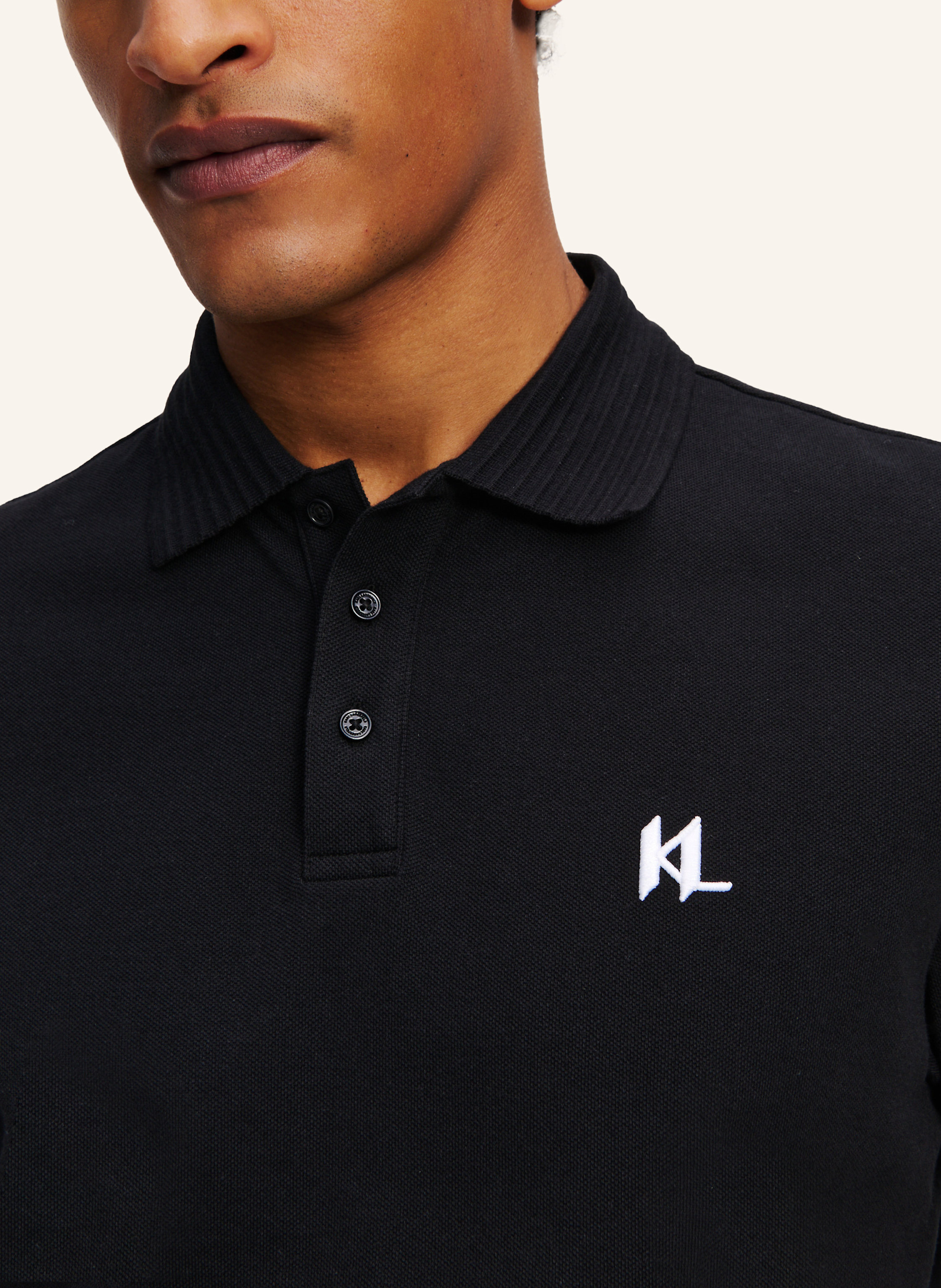 Thumbnail - Karl Lagerfeld Poloshirt schwarz