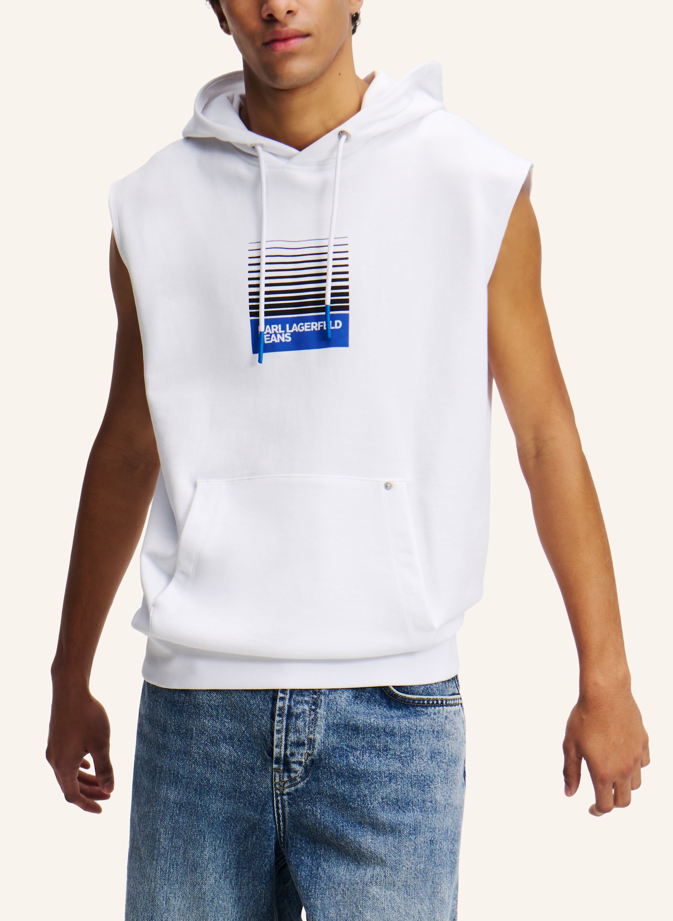 Thumbnail - Karl Lagerfeld Jeans Hoodie weiss