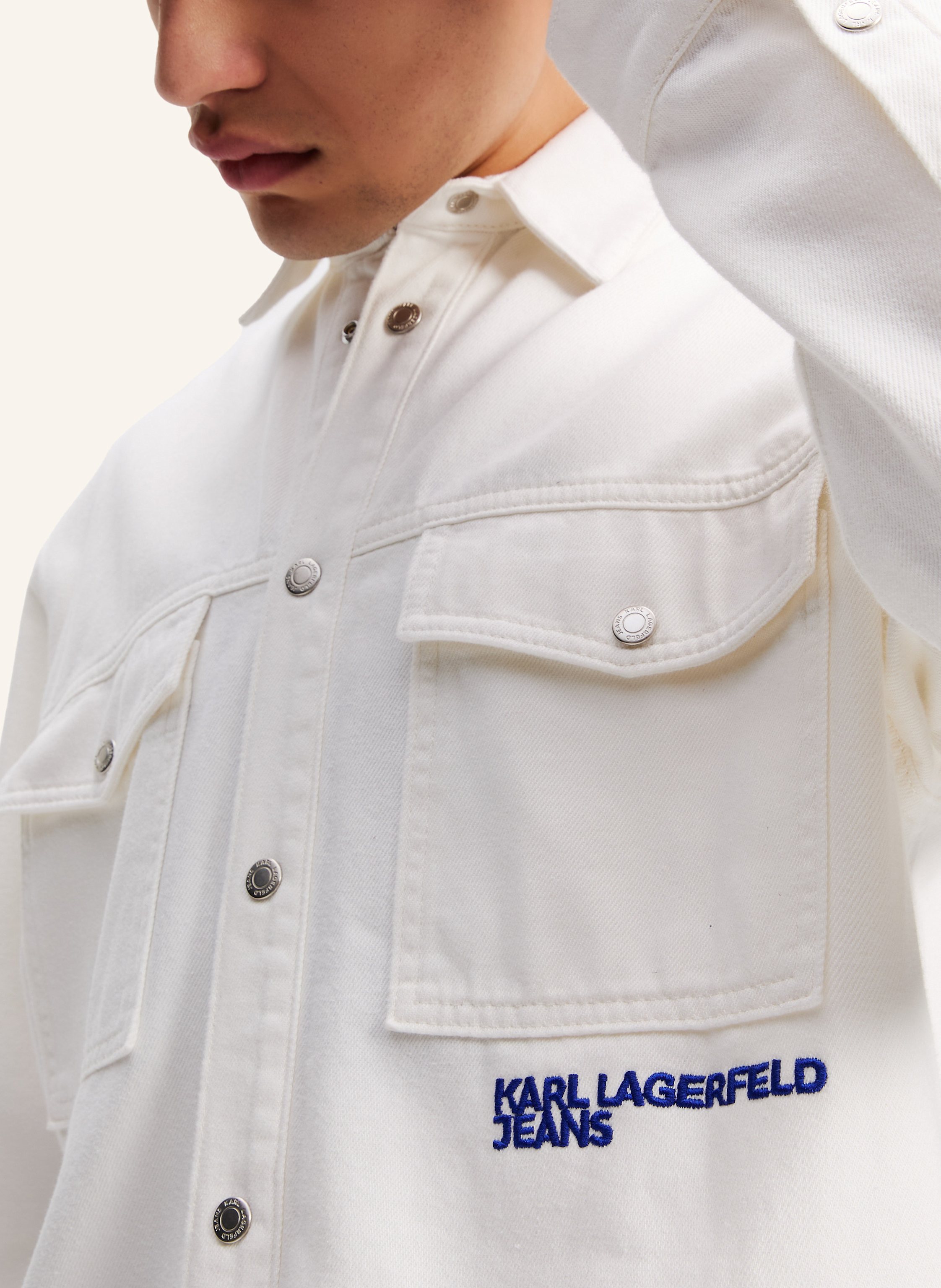 Thumbnail - Karl Lagerfeld Jeans Hemd weiss