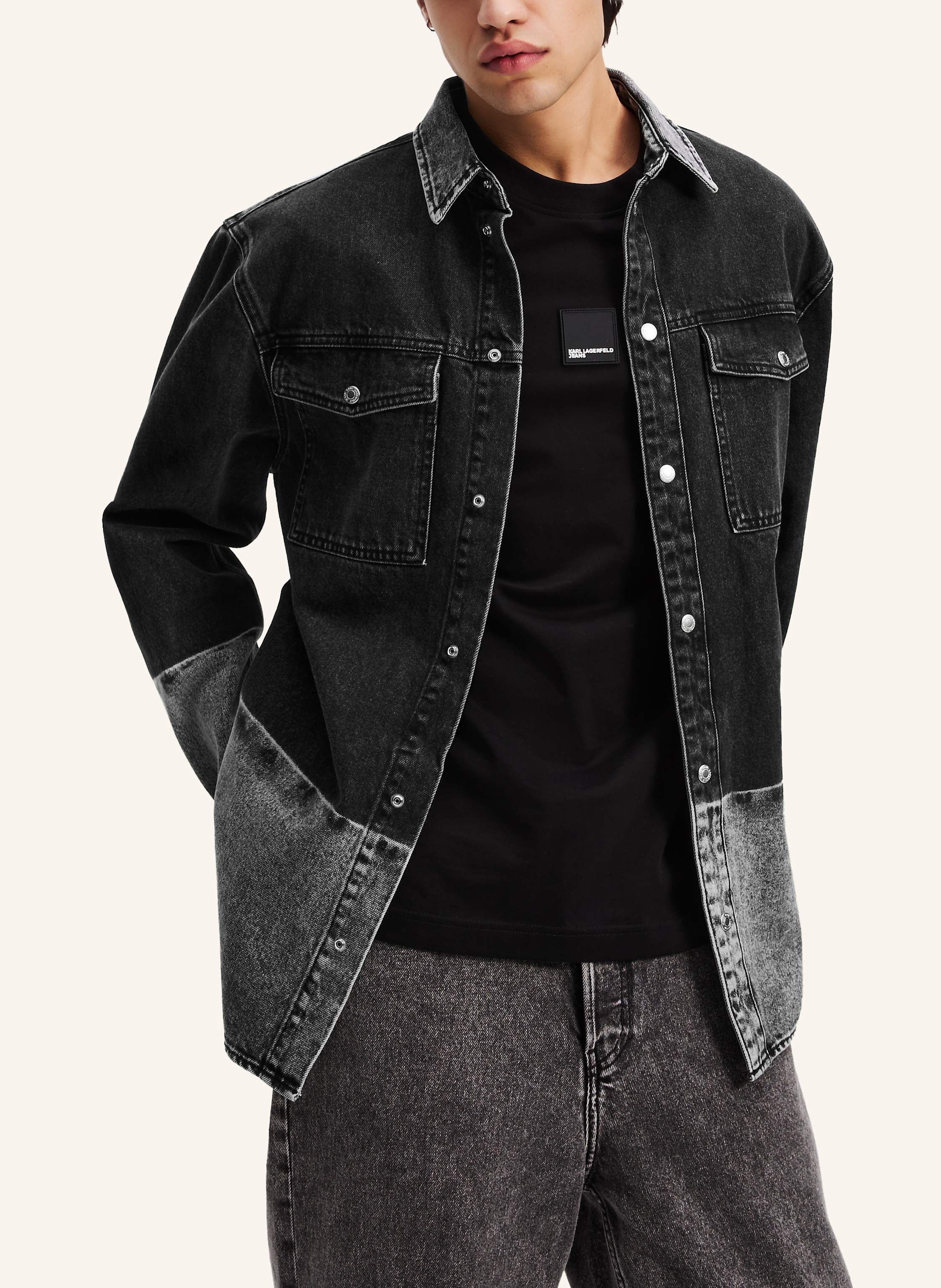 Thumbnail - Karl Lagerfeld Jeans Hemd schwarz