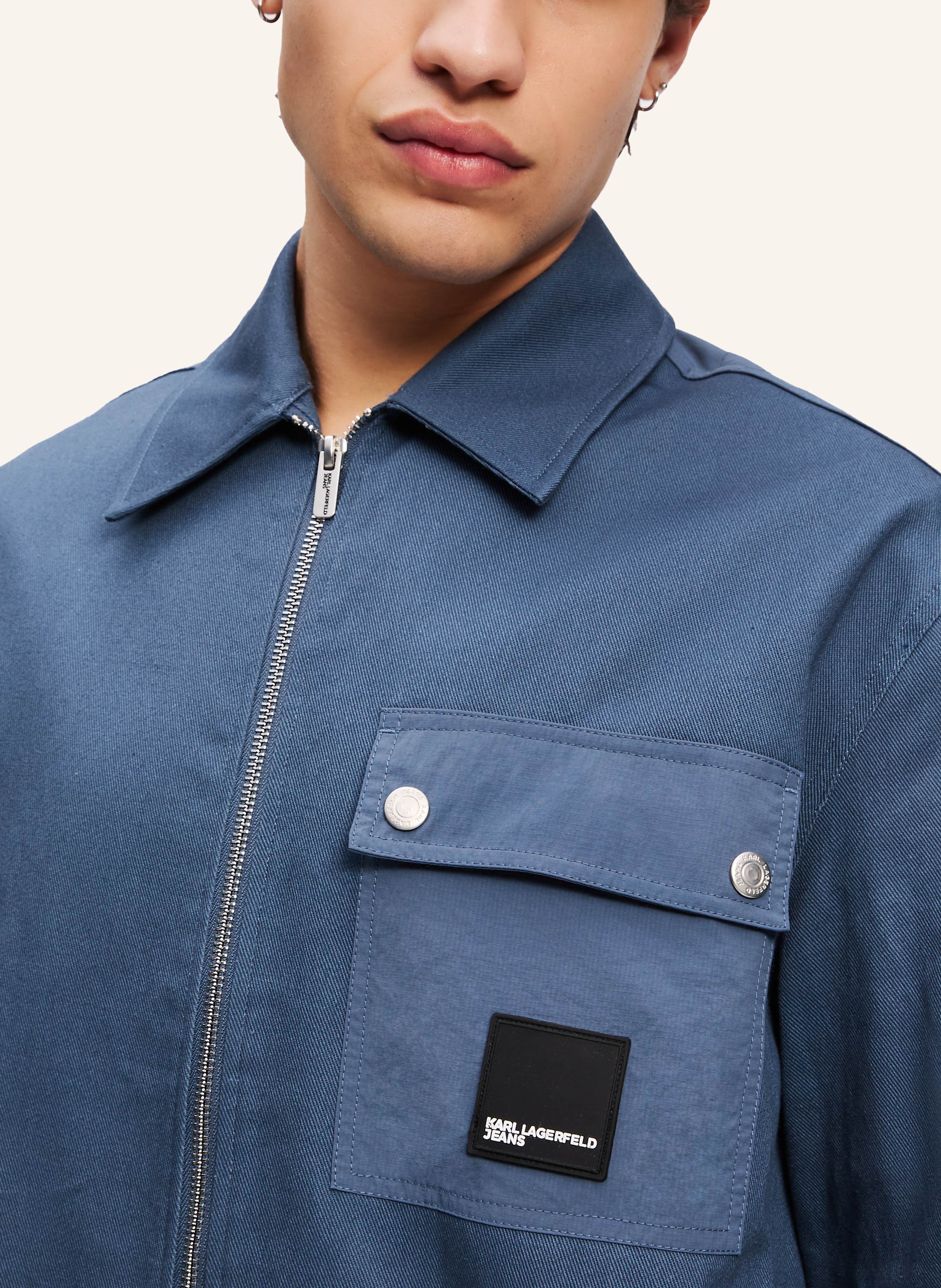 Thumbnail - Karl Lagerfeld Jeans Hemd blau