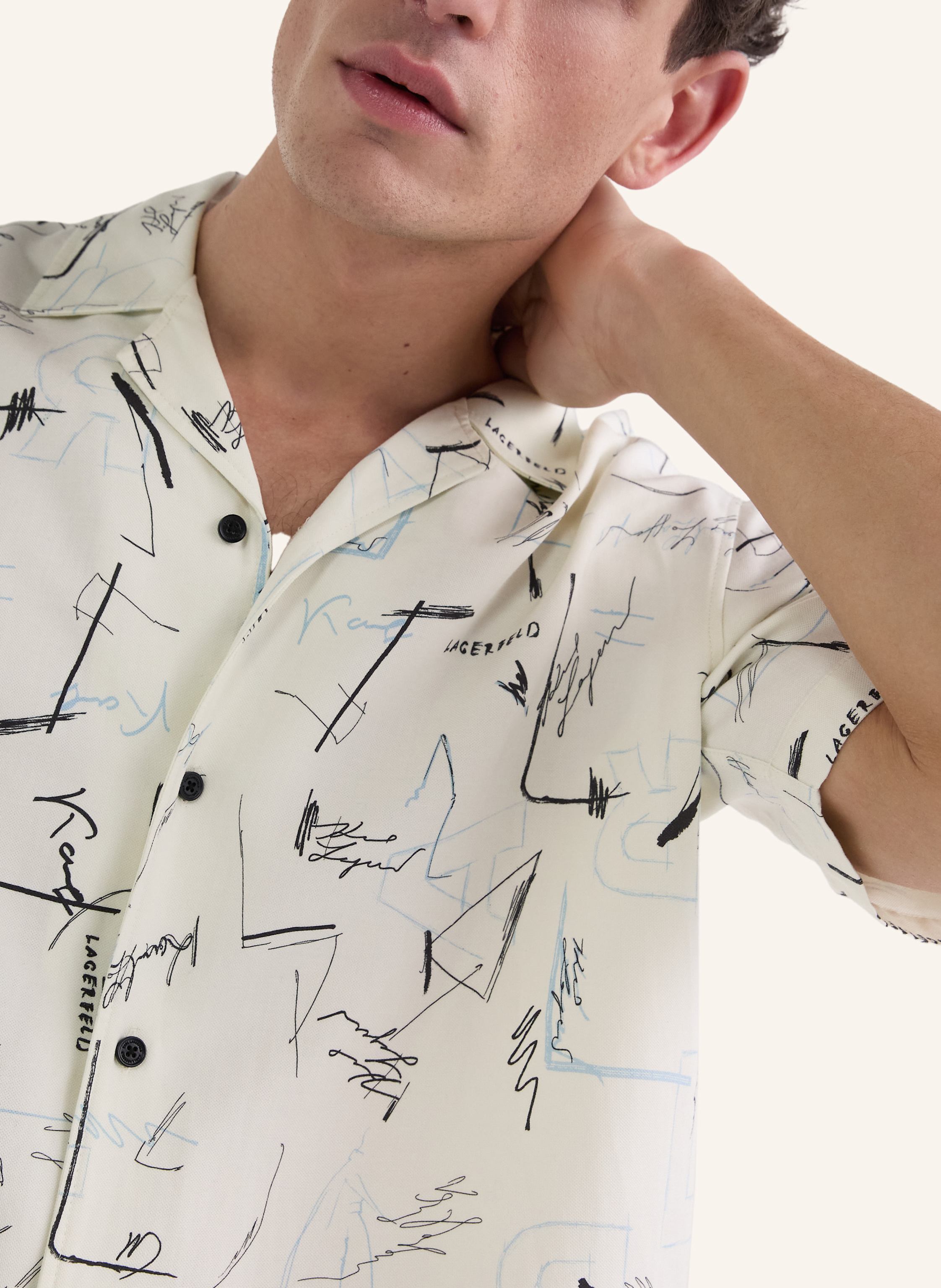Thumbnail - Karl Lagerfeld Resorthemd Relaxed beige