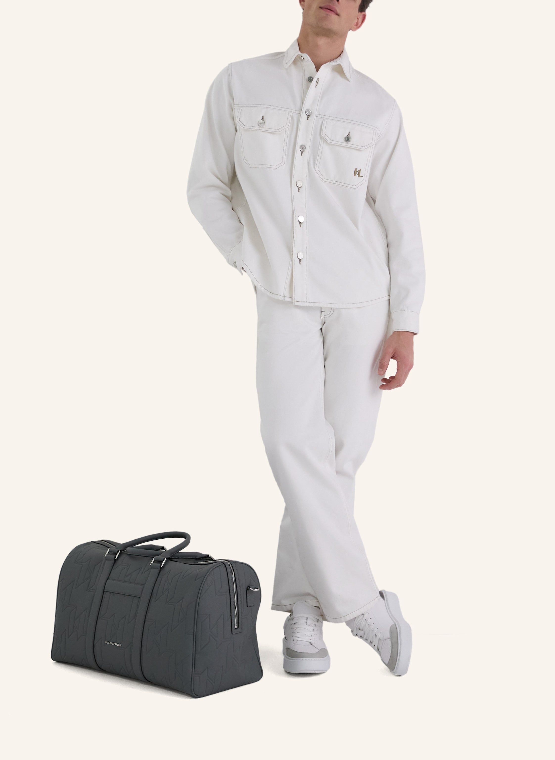 Thumbnail - Karl Lagerfeld Overshirt beige