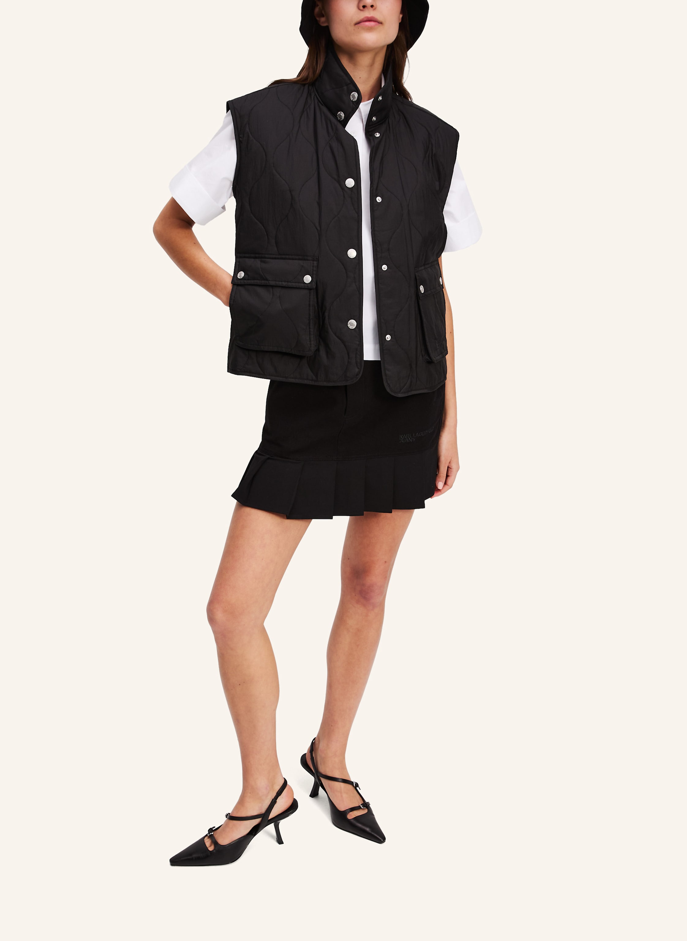 Thumbnail - Karl Lagerfeld Jeans Weste schwarz