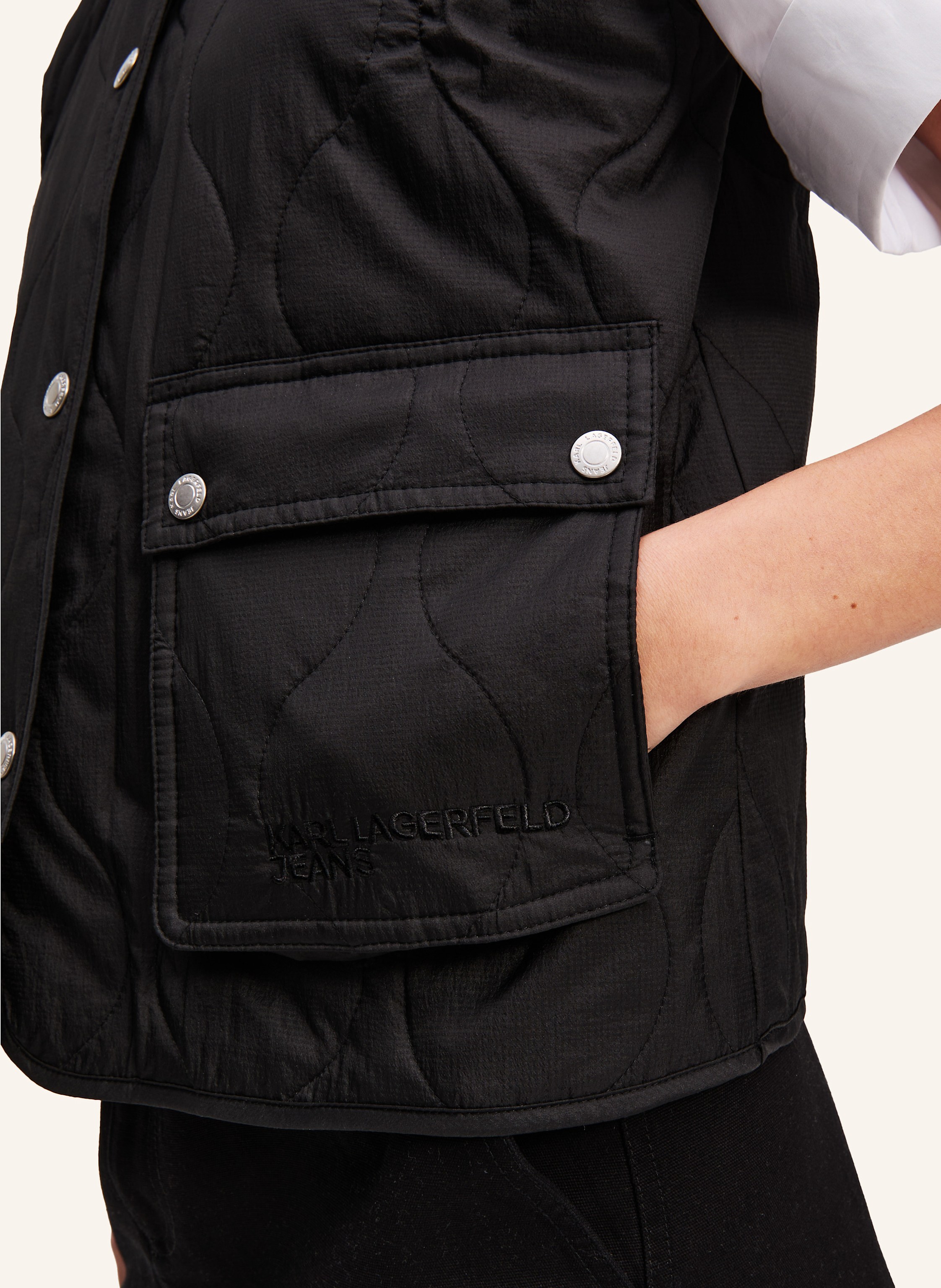 Thumbnail - Karl Lagerfeld Jeans Weste schwarz