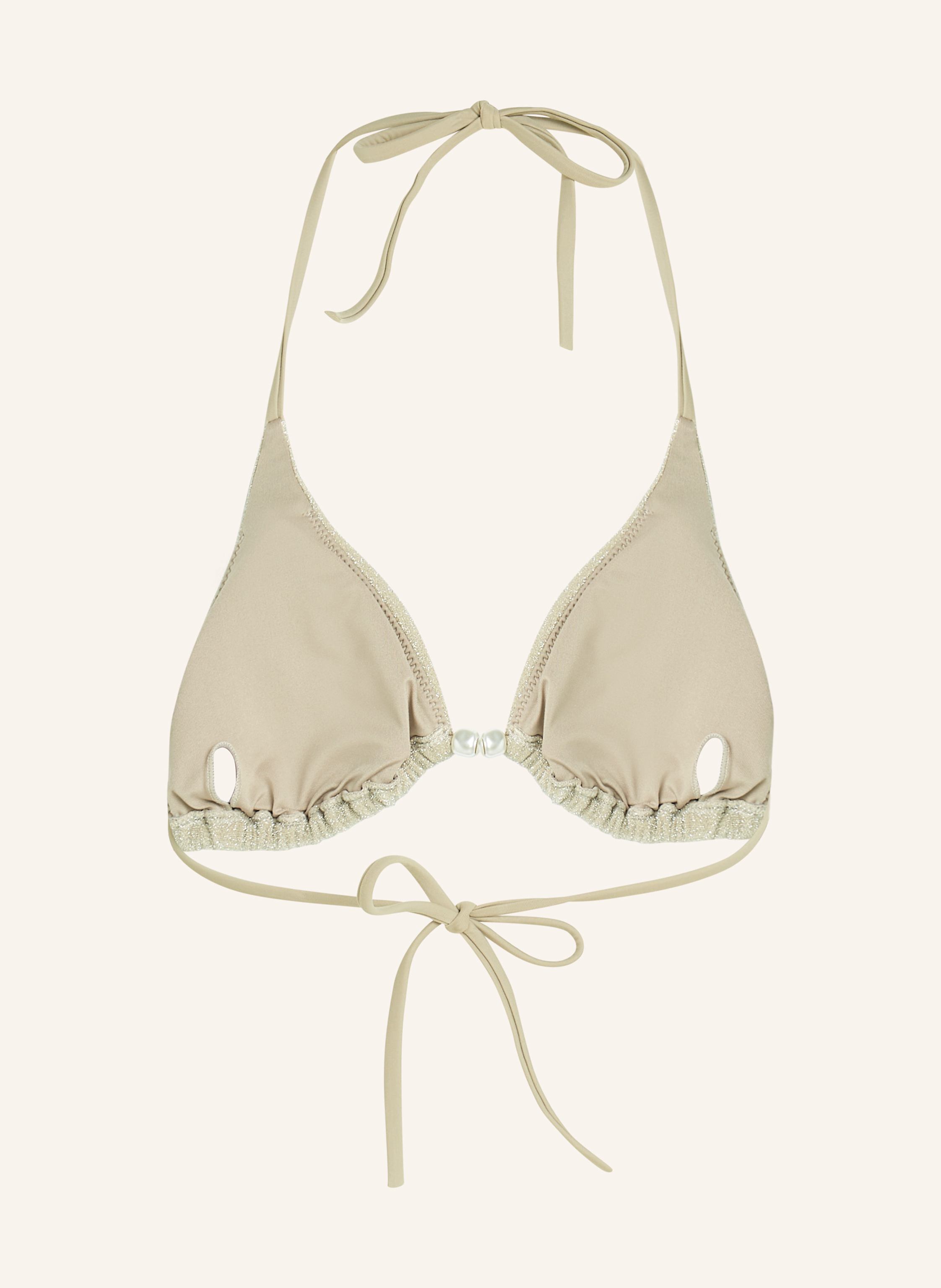 Thumbnail - Karl Lagerfeld Bikini-Top beige