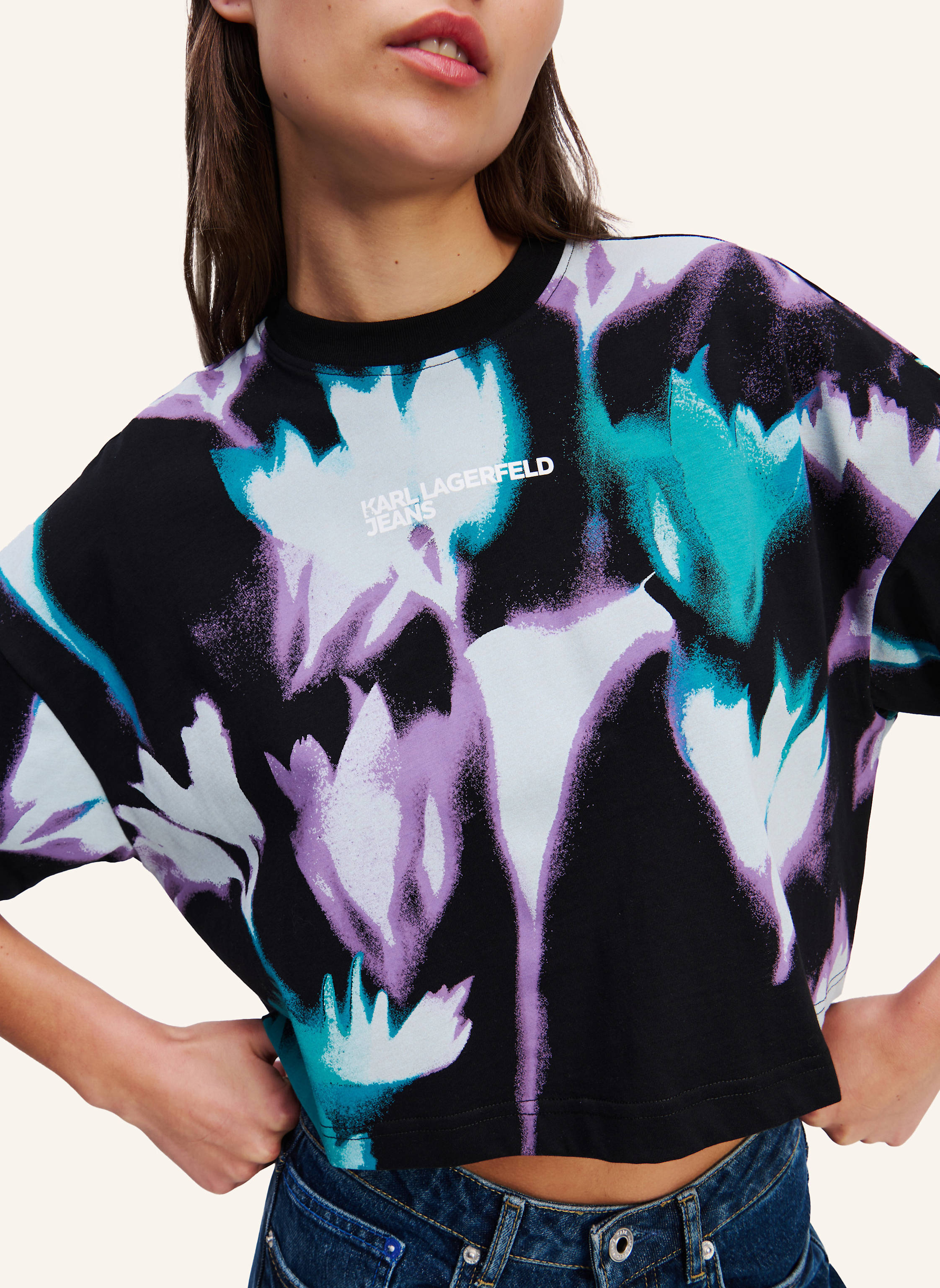 Thumbnail - Karl Lagerfeld Jeans Top schwarz