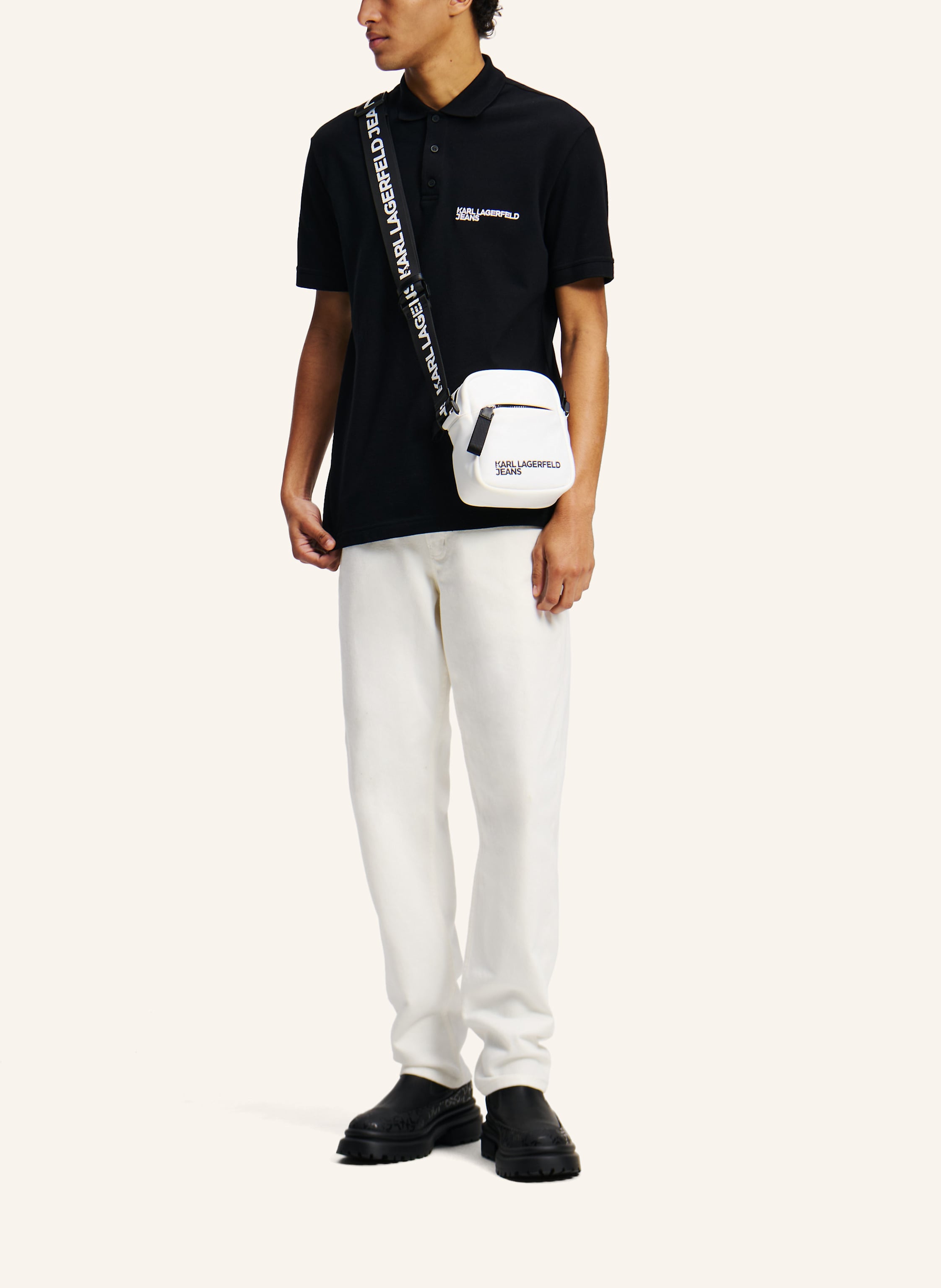 Thumbnail - Karl Lagerfeld Jeans Poloshirt schwarz