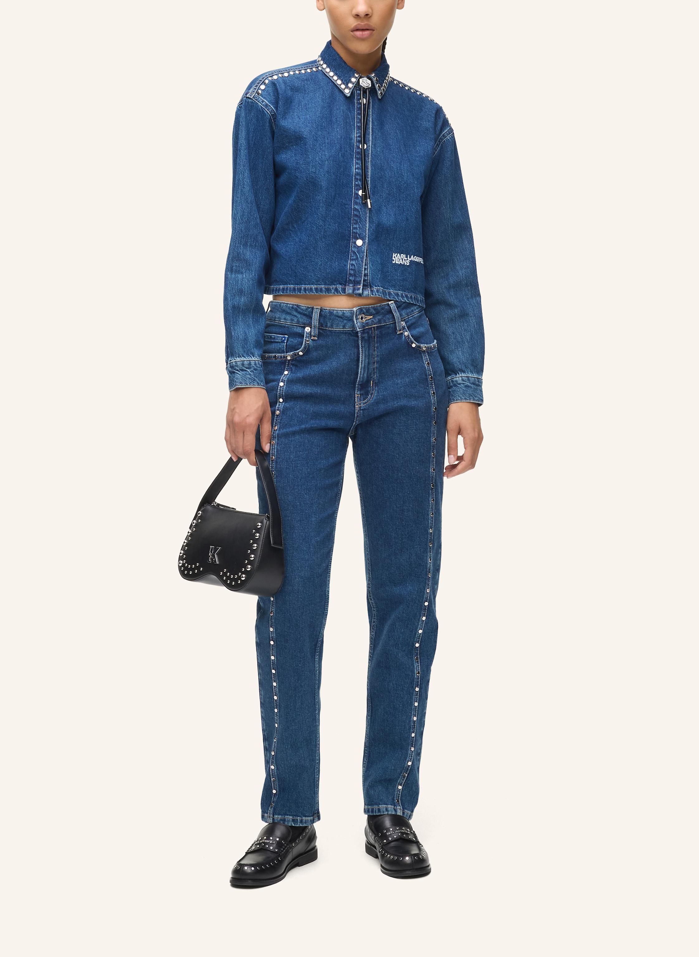Thumbnail - Karl Lagerfeld Jeans Bluse blau