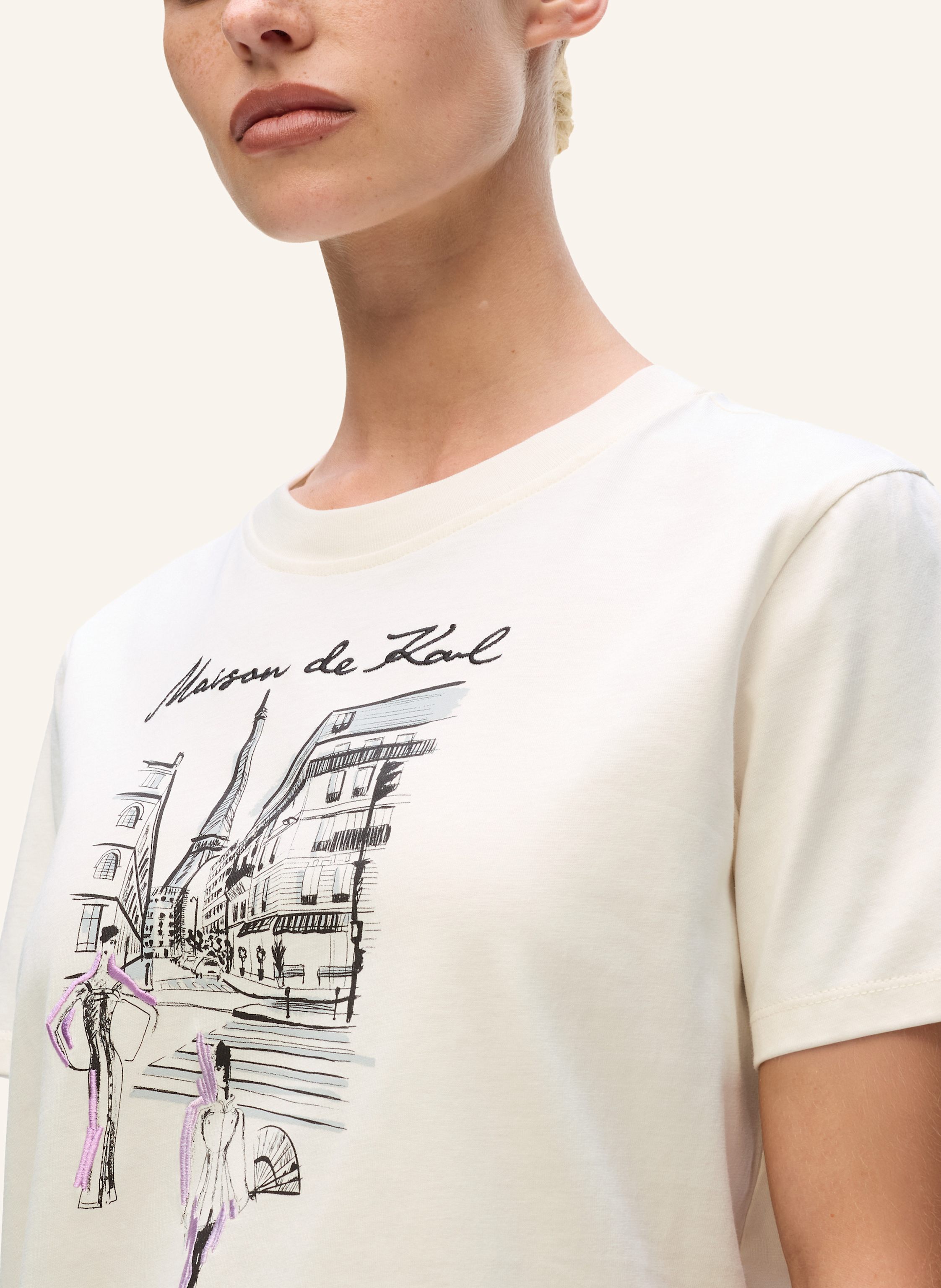 Thumbnail - Karl Lagerfeld T-Shirt beige