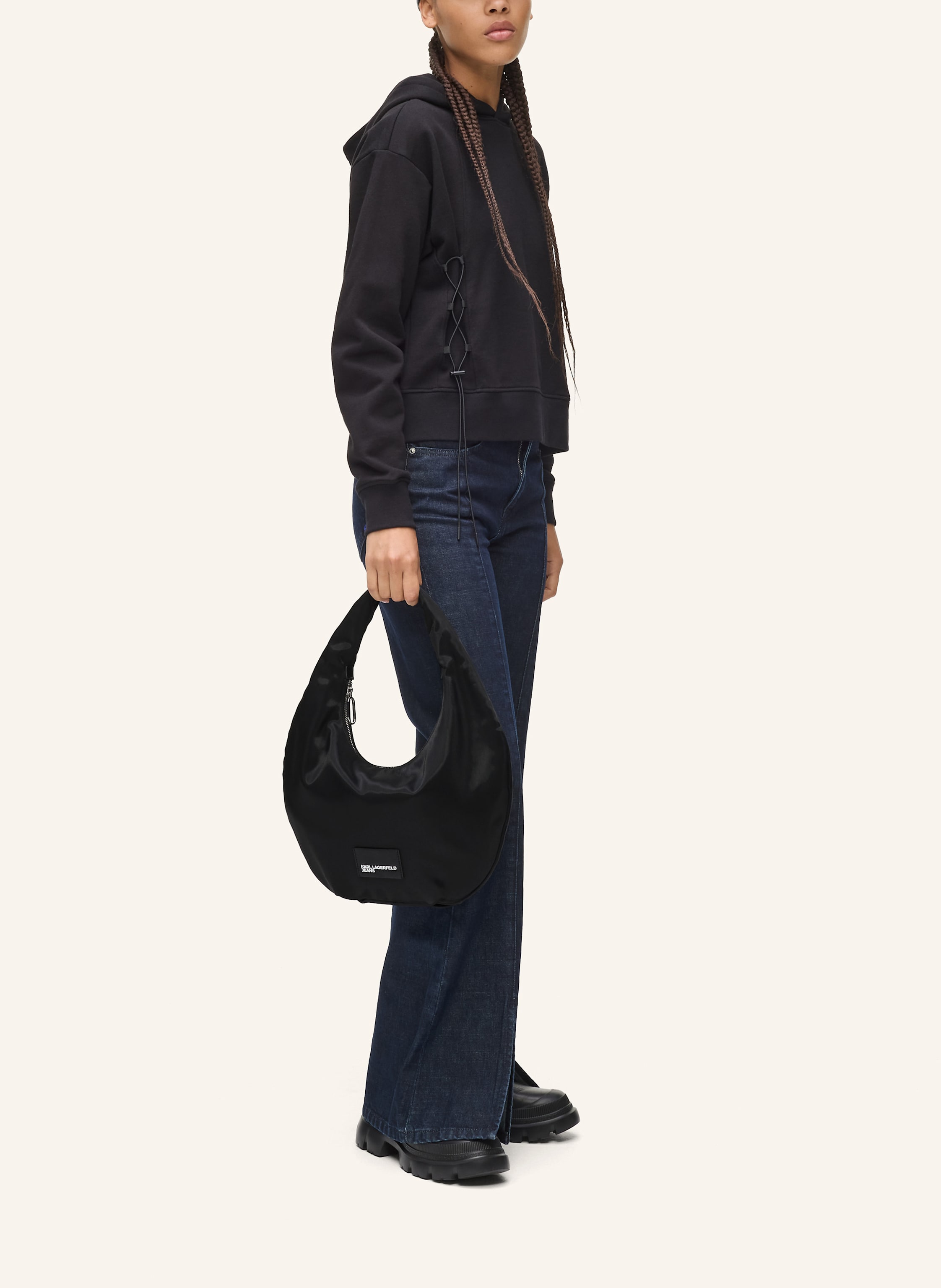 Thumbnail - Karl Lagerfeld Jeans Hobo-Bag schwarz