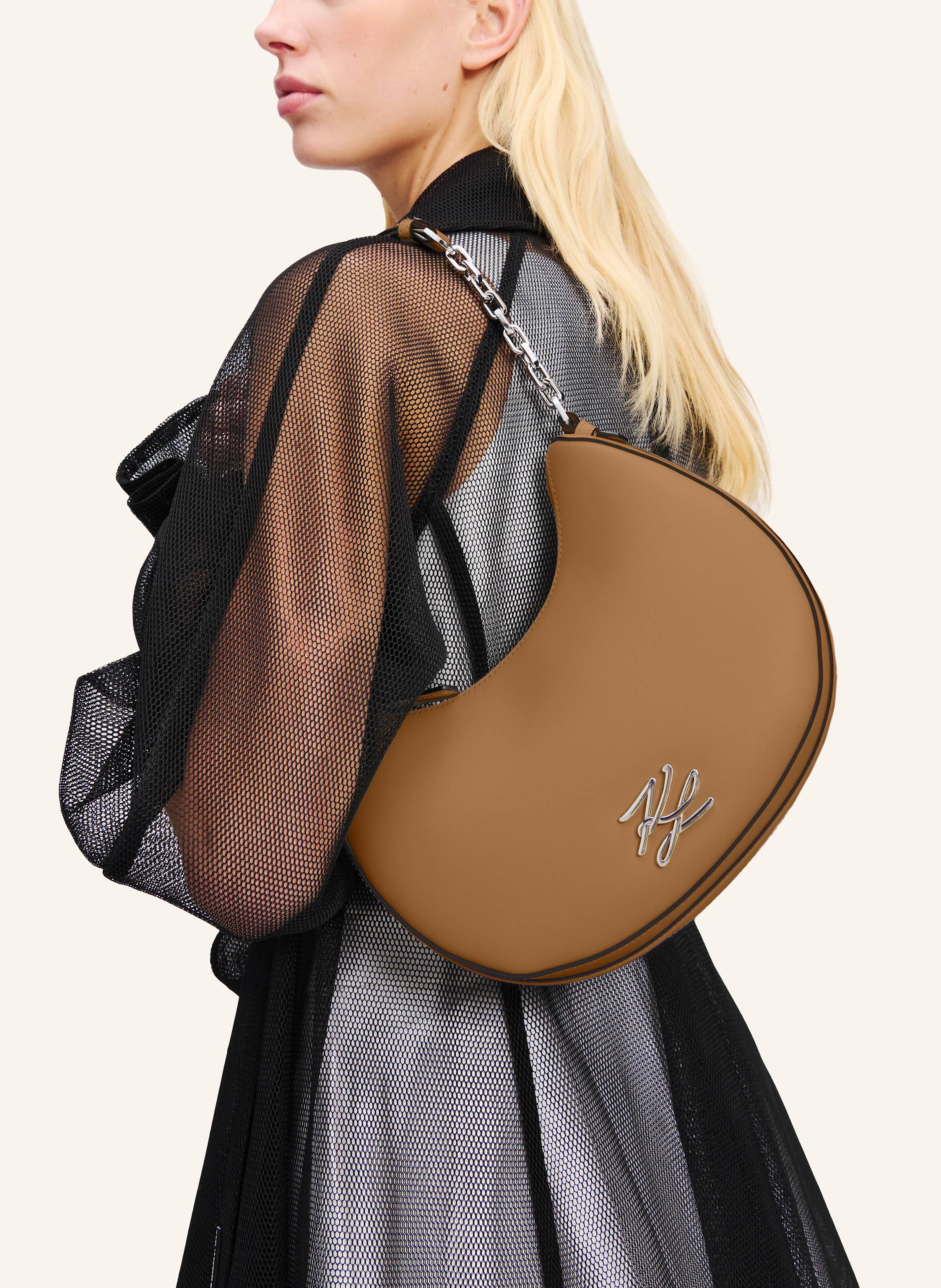 Thumbnail - Karl Lagerfeld K/Autograph Hobo-Bag braun