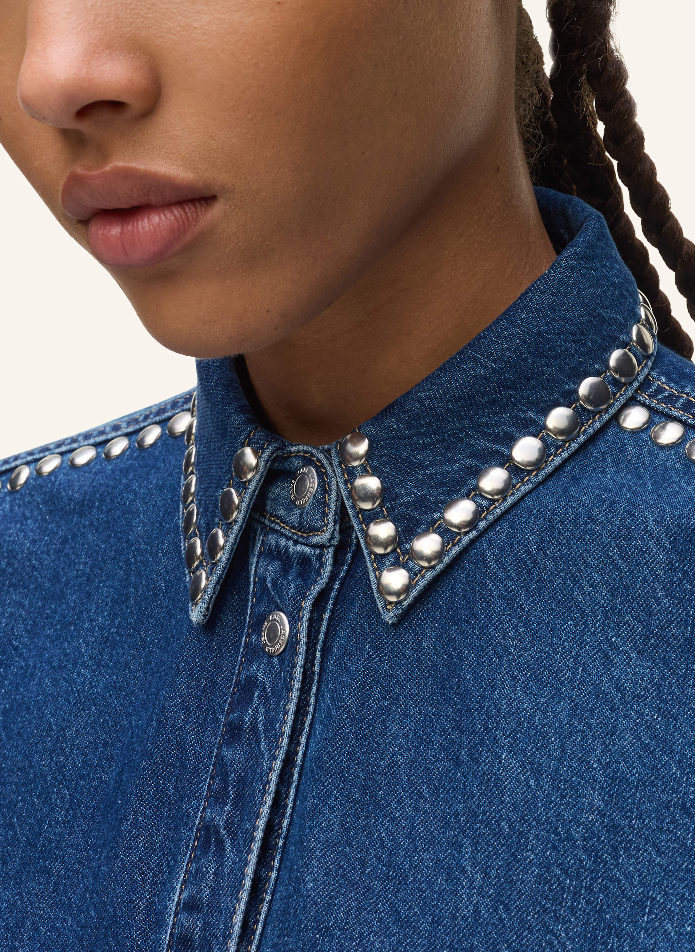 Thumbnail - Karl Lagerfeld Jeans Bluse blau