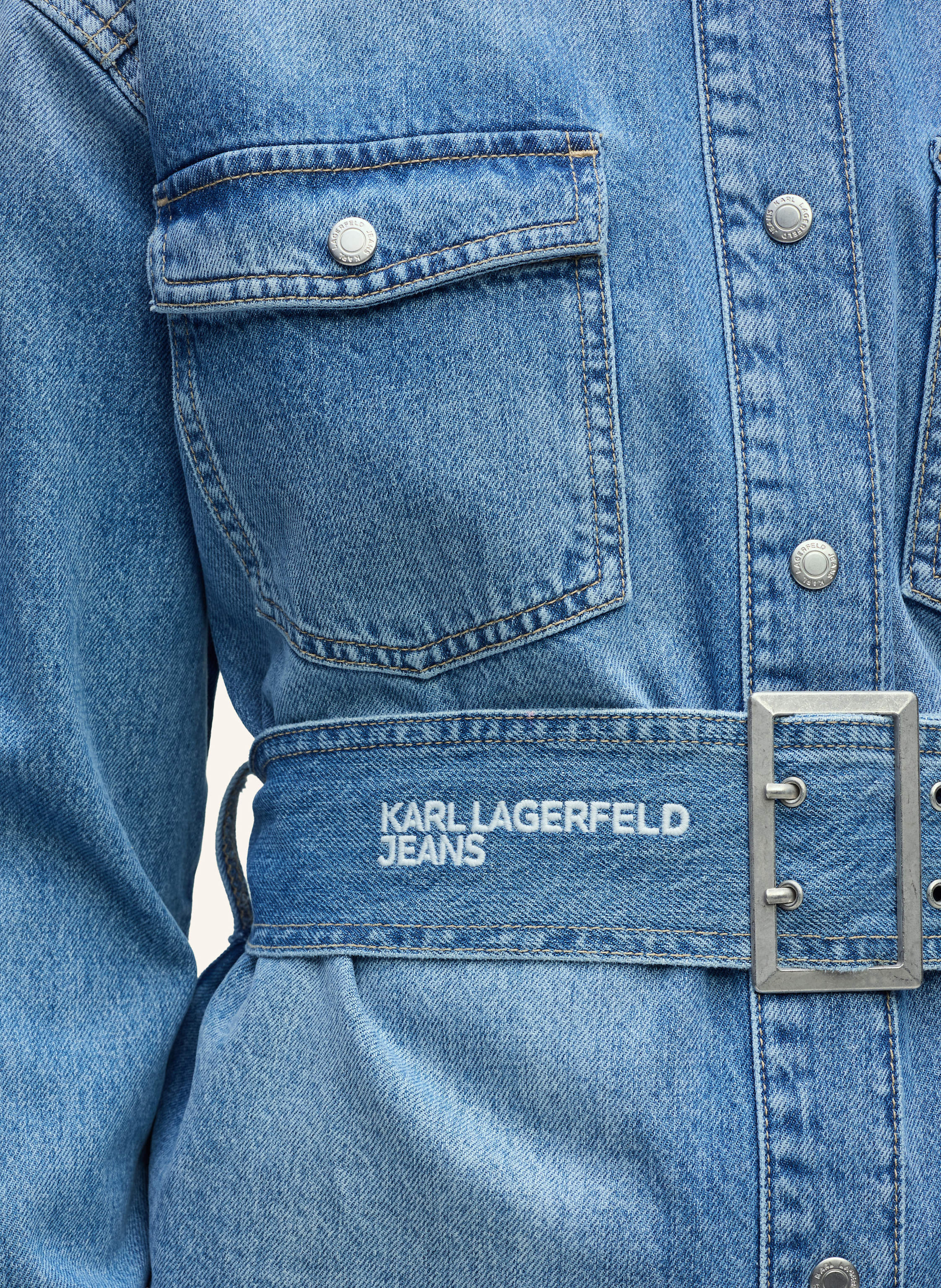 Thumbnail - Karl Lagerfeld Jeans Bluse blau