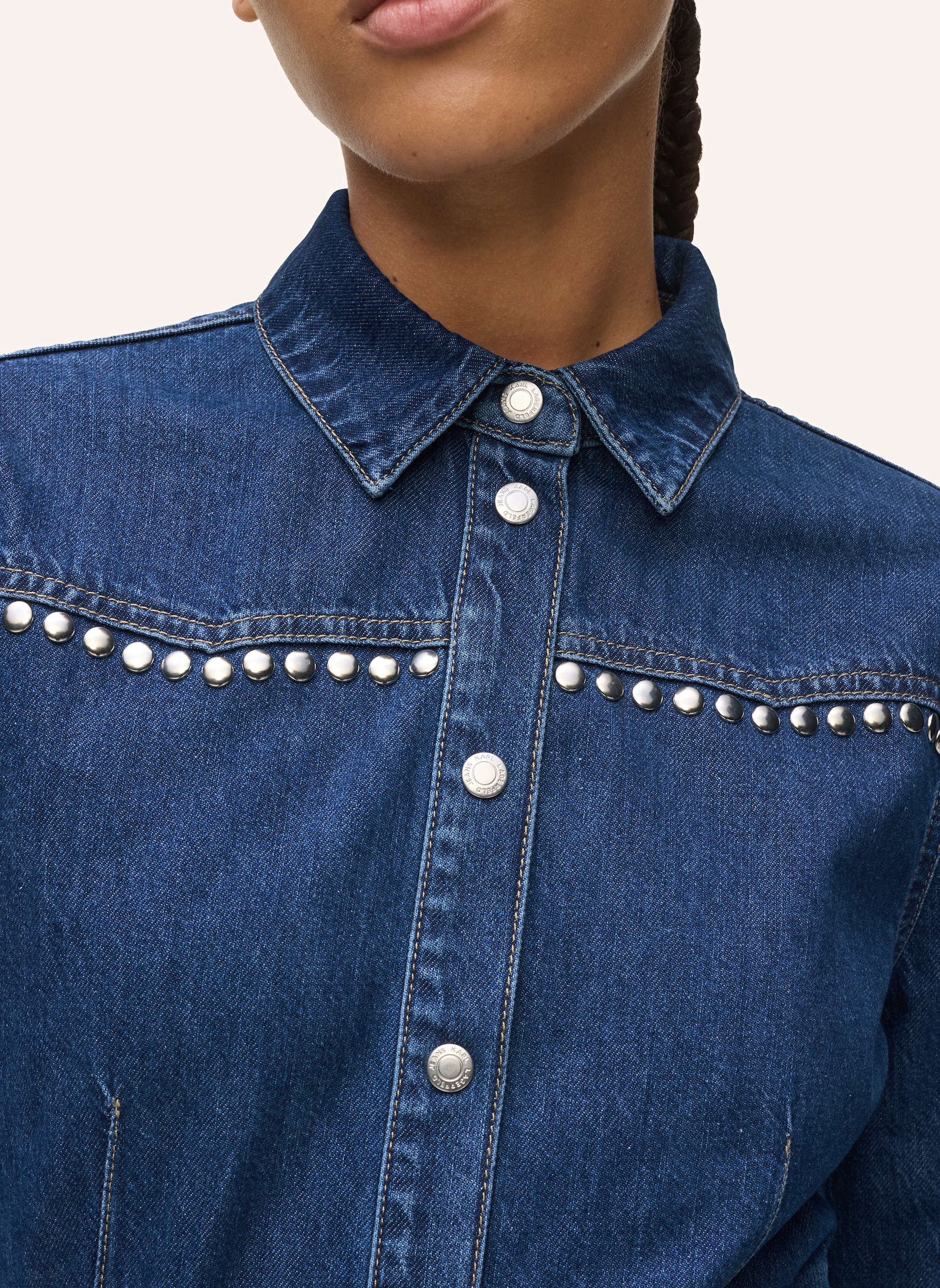 Thumbnail - Karl Lagerfeld Jeans Kleid blau