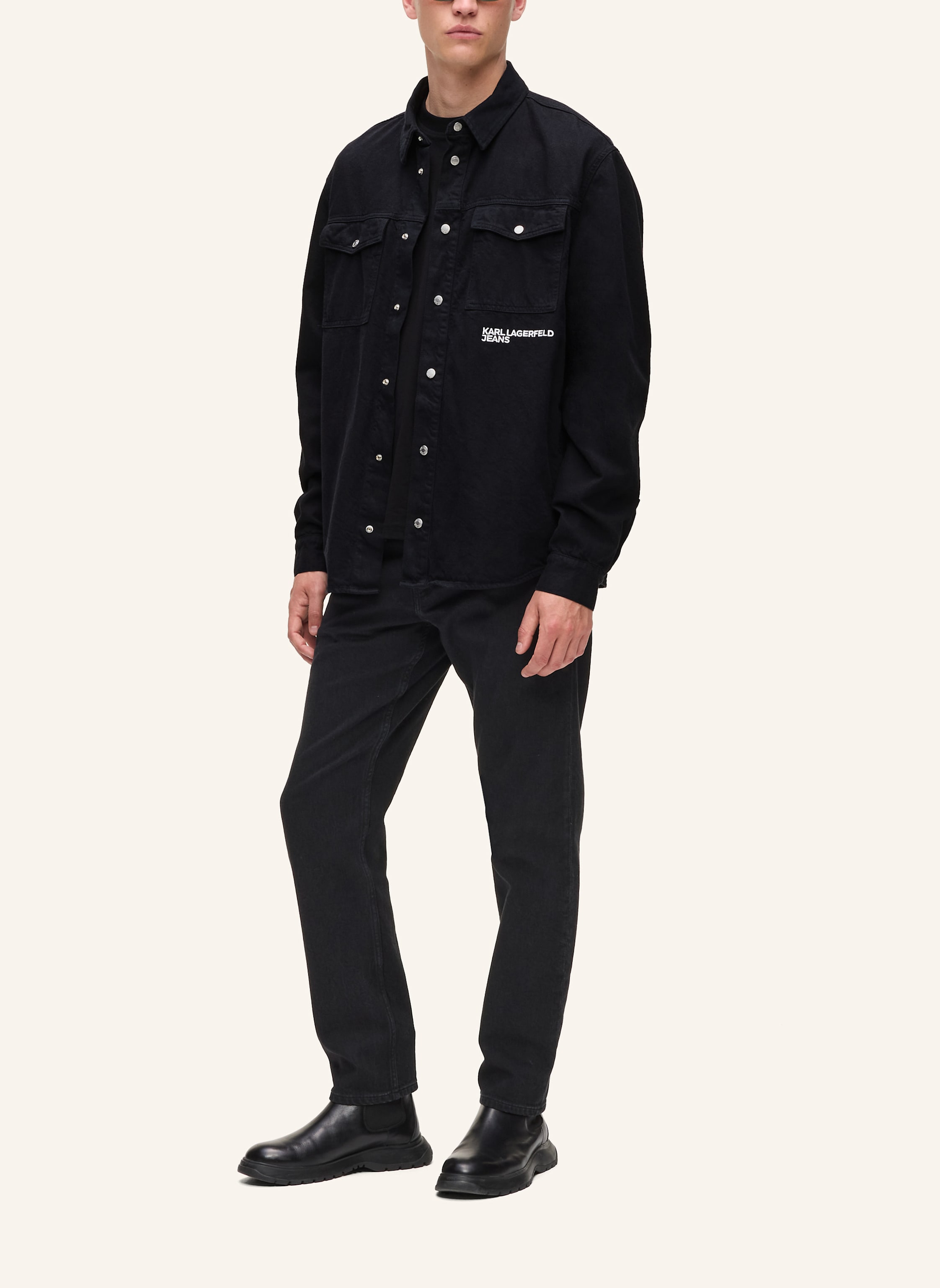 Thumbnail - Karl Lagerfeld Jeans Hemd schwarz