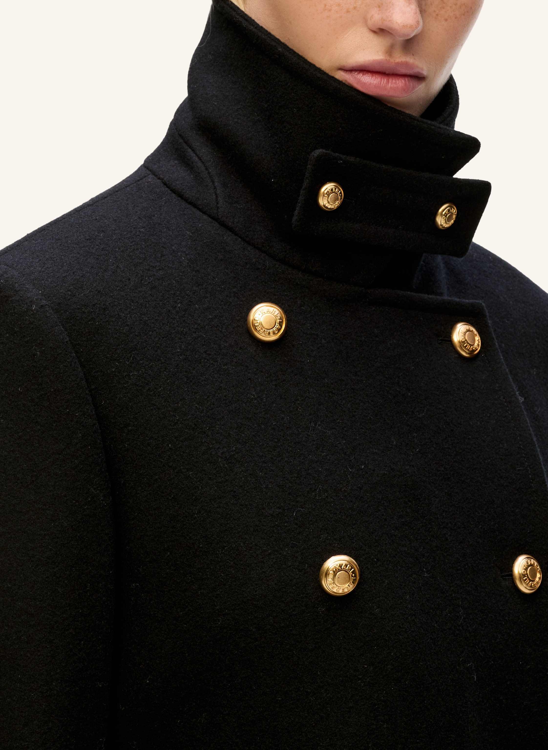 Thumbnail - Karl Lagerfeld Mantel schwarz