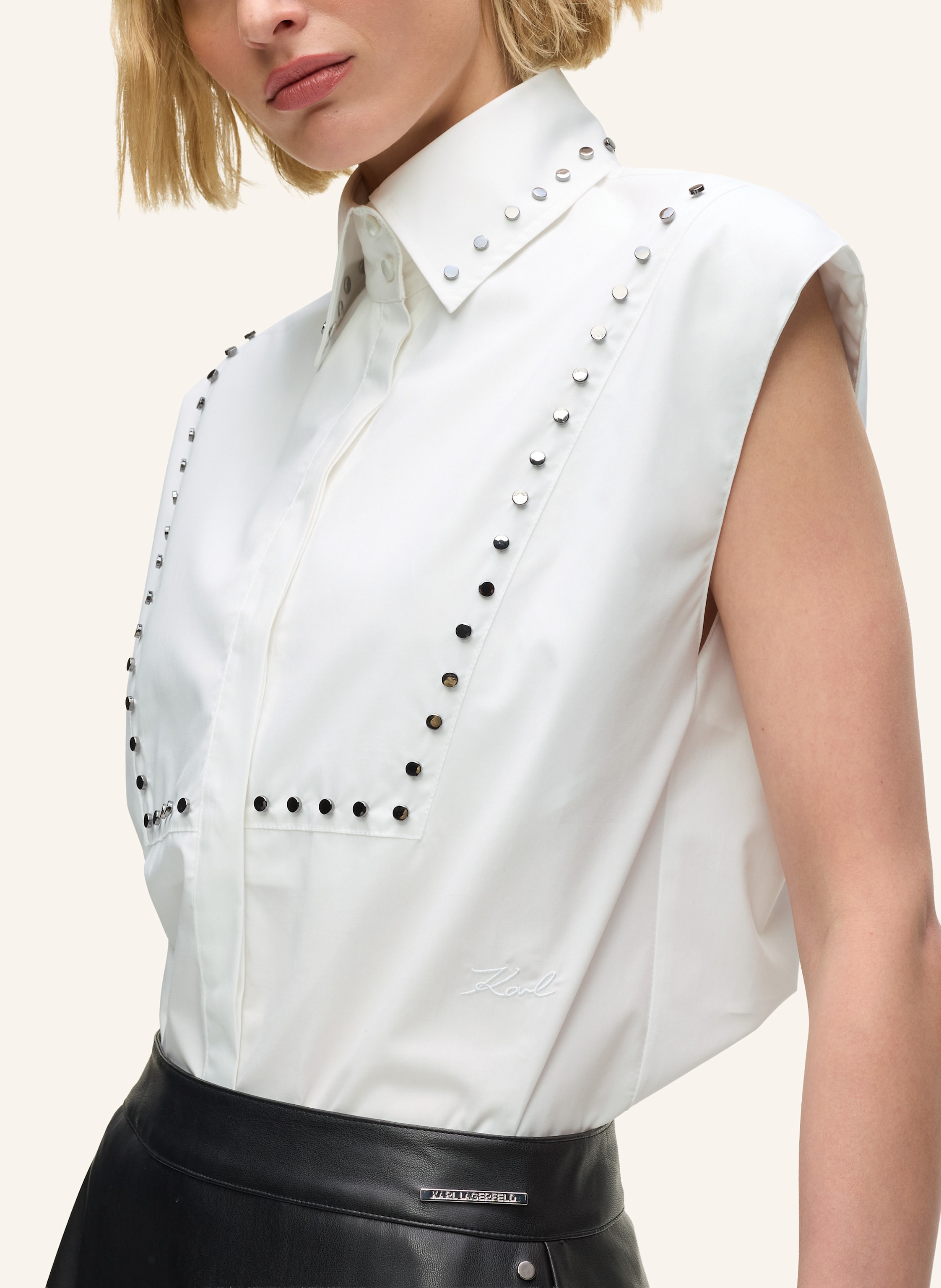 Thumbnail - Karl Lagerfeld Bluse weiss