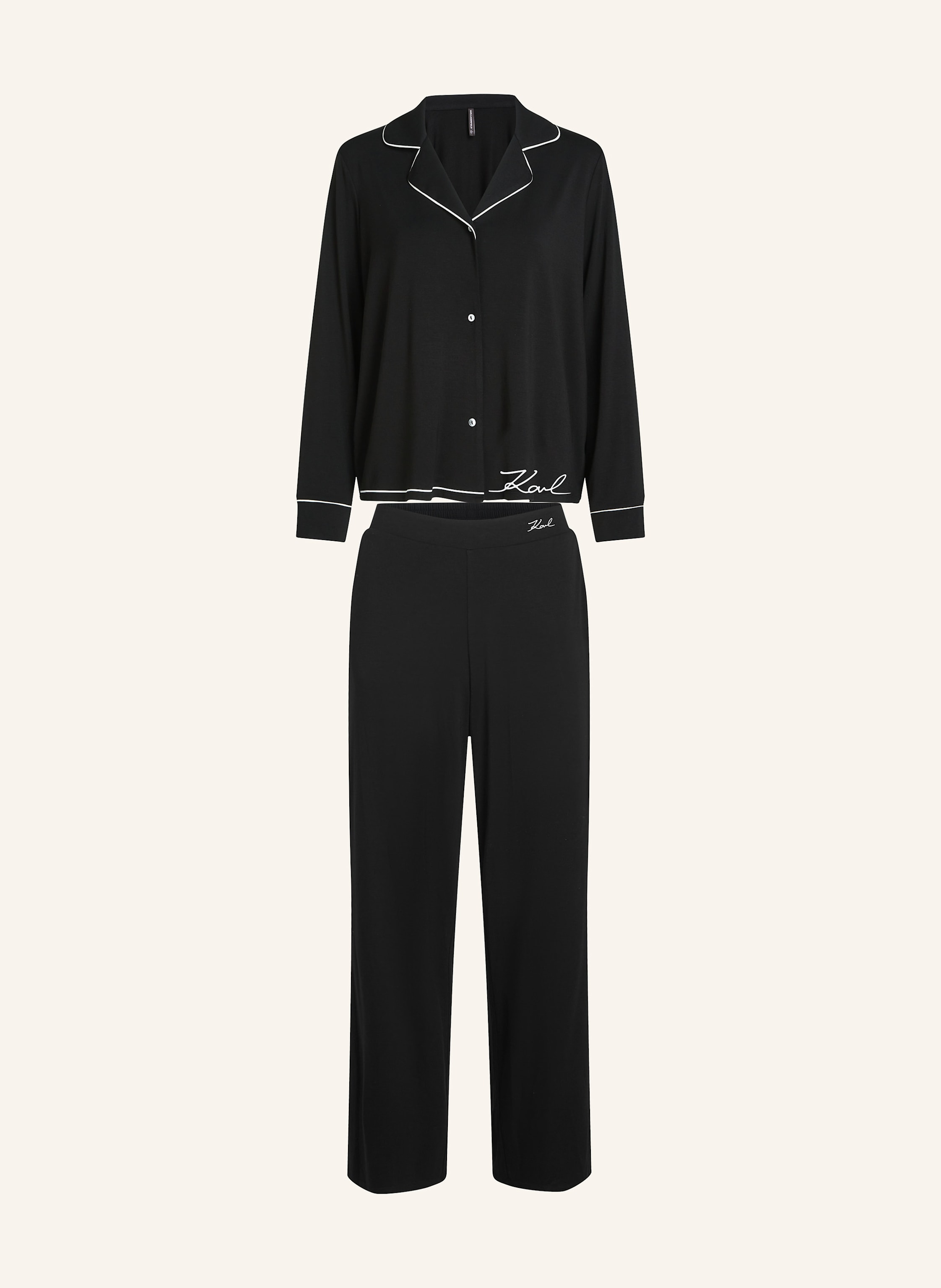 Karl Lagerfeld Nachtwäsche schwarz