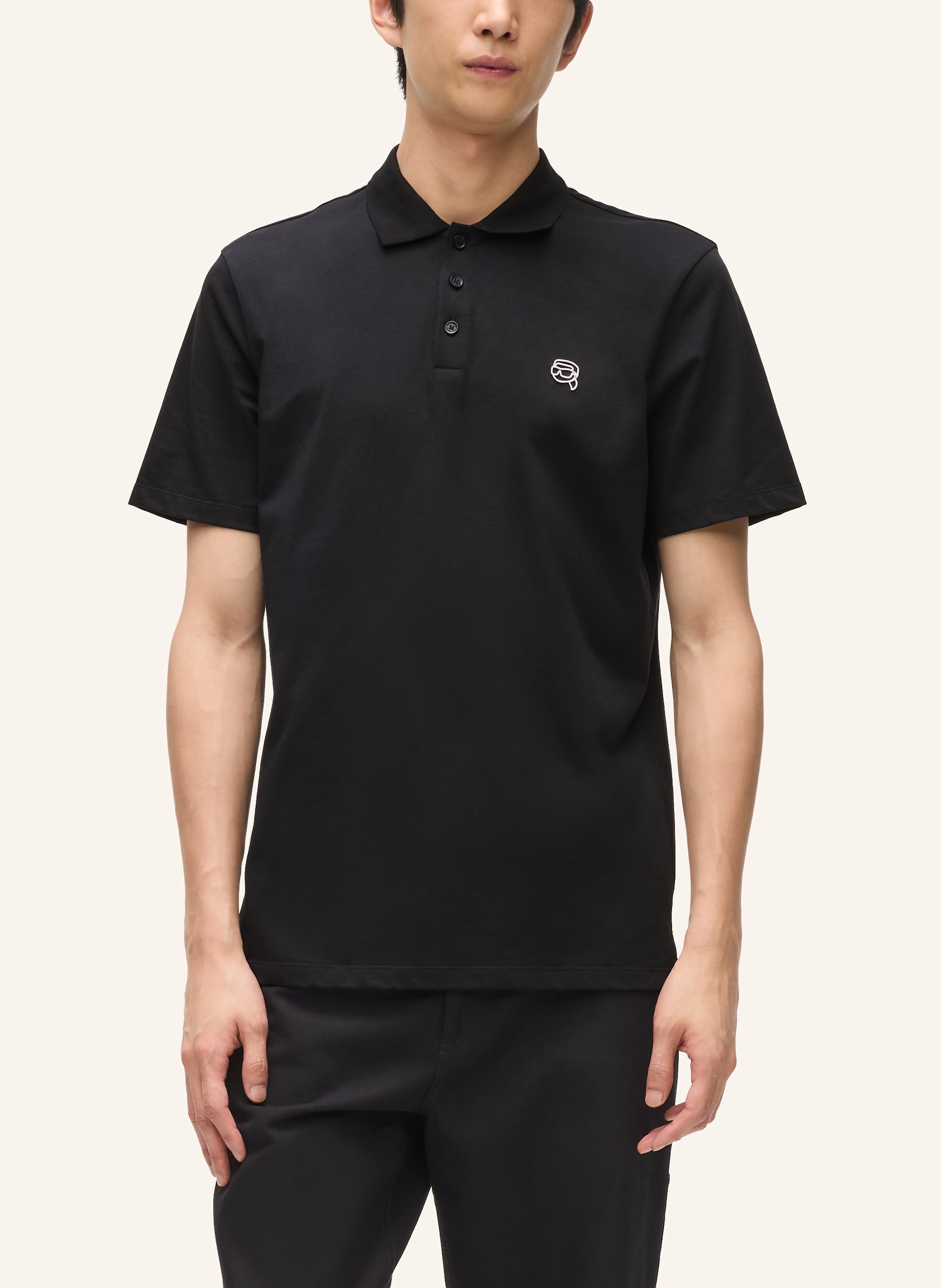 Thumbnail - Karl Lagerfeld Poloshirt schwarz
