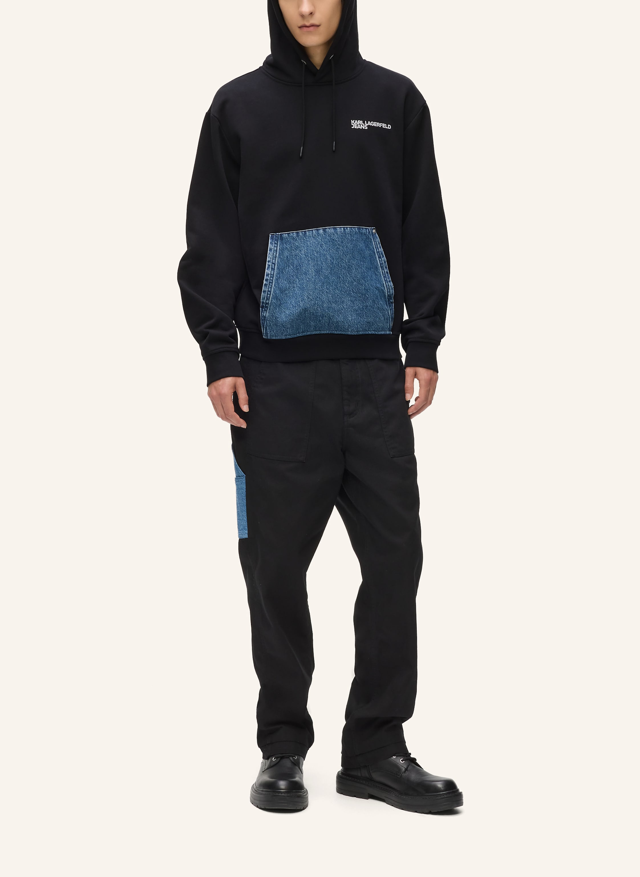 Thumbnail - Karl Lagerfeld Jeans Hoodie schwarz