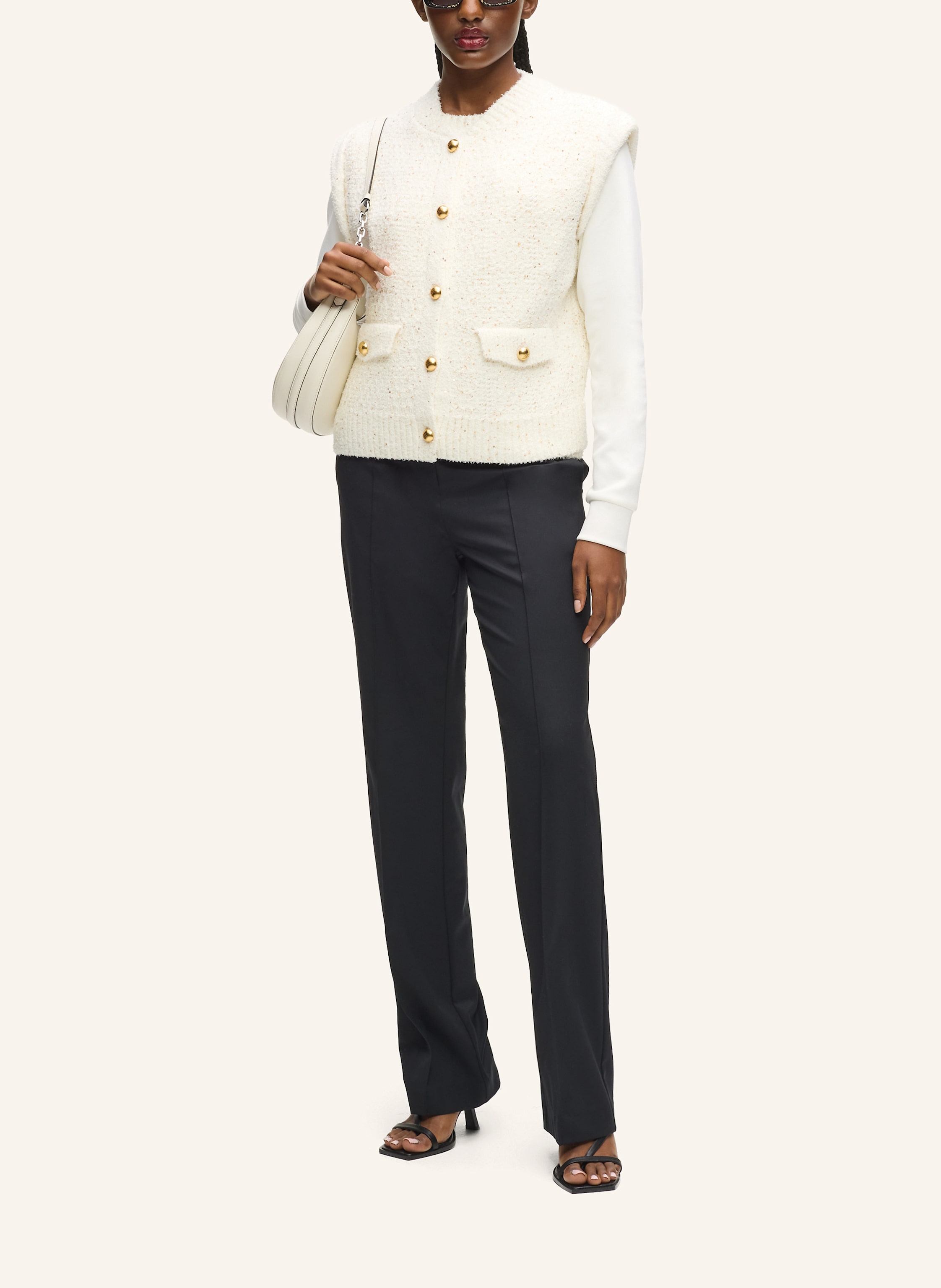 Thumbnail - Karl Lagerfeld Strickjacke beige