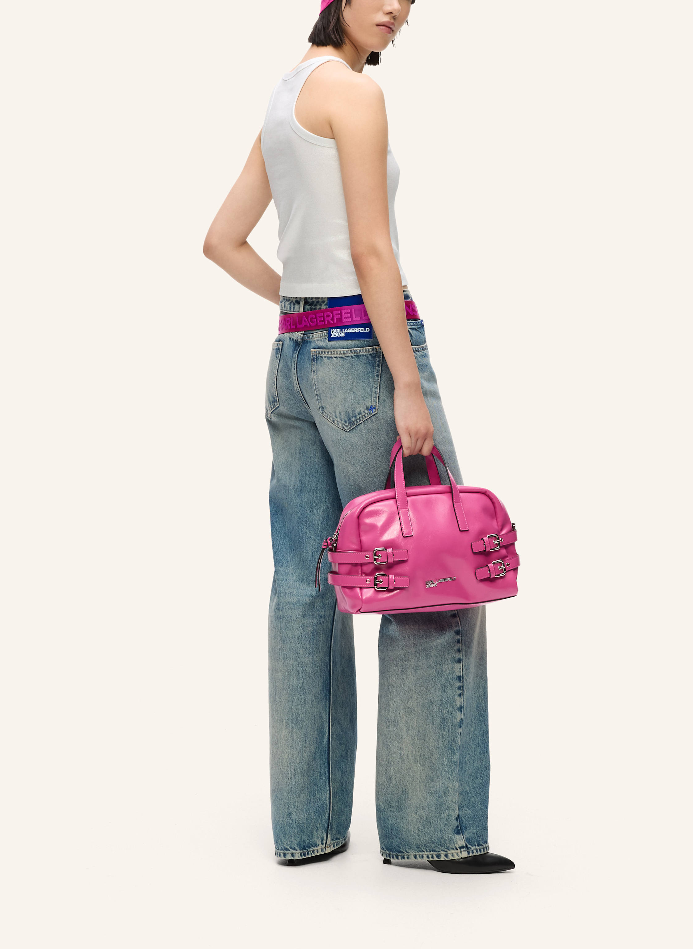 Thumbnail - Karl Lagerfeld Jeans Bowlingtasche pink